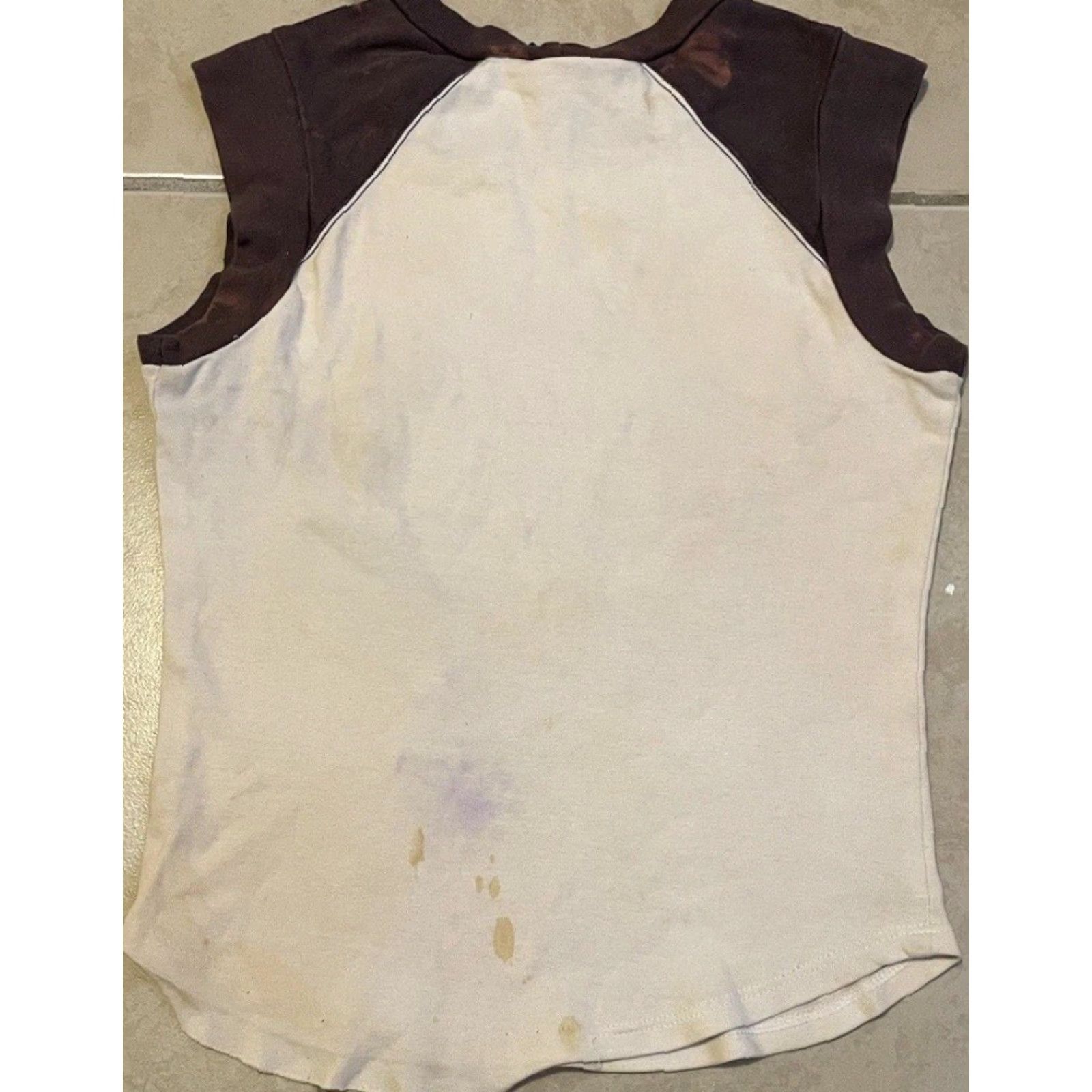 Quiksilver VINTAGE Sideout Shirt S Beach Surf Skate Grunge 90s Y2K White Sleeveless Size S / US 4 / IT 40 - 2 Thumbnail