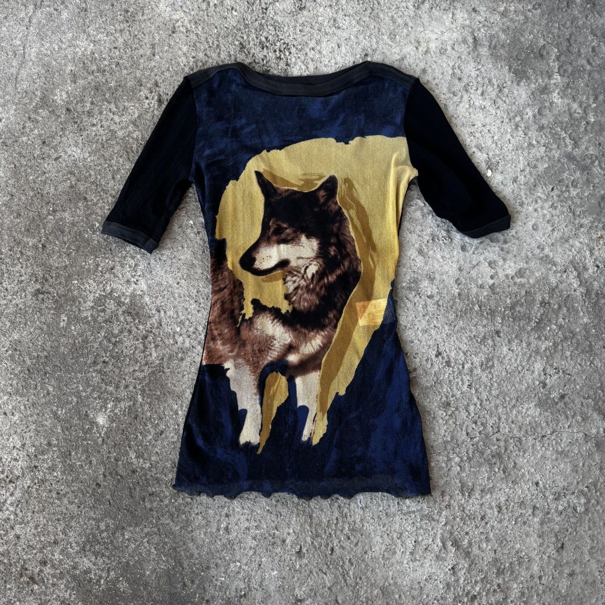 Jean Paul Gaultier Vintage Jean Paul Gaultier wolf mesh top Size US M / EU 48-50 / 2 - 1 Thumbnail