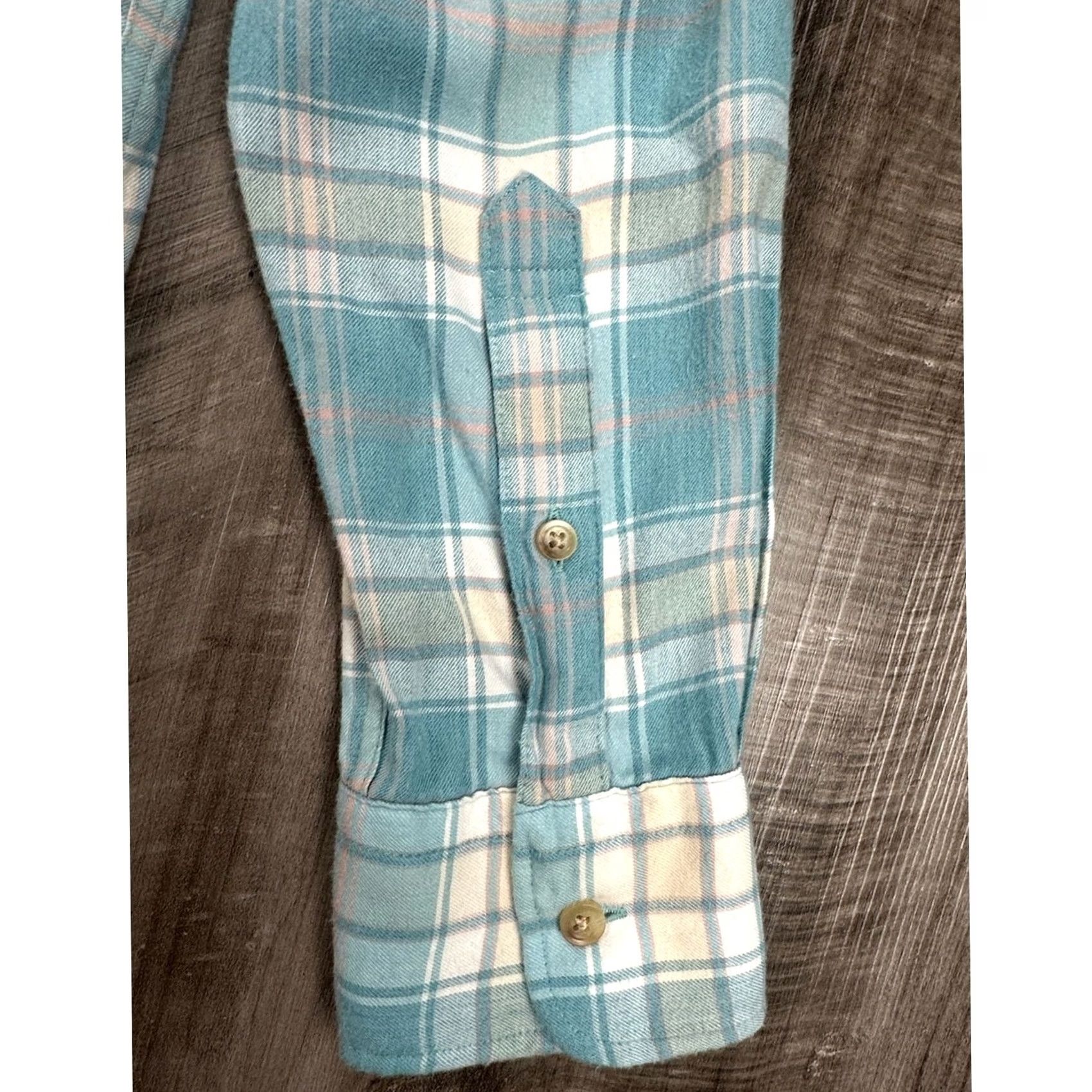 Faherty Faherty Button-Up Plaid Flannel Long Sleeve Lightweight Green Large Mens Size US L / EU 52-54 / 3 - 5 Thumbnail