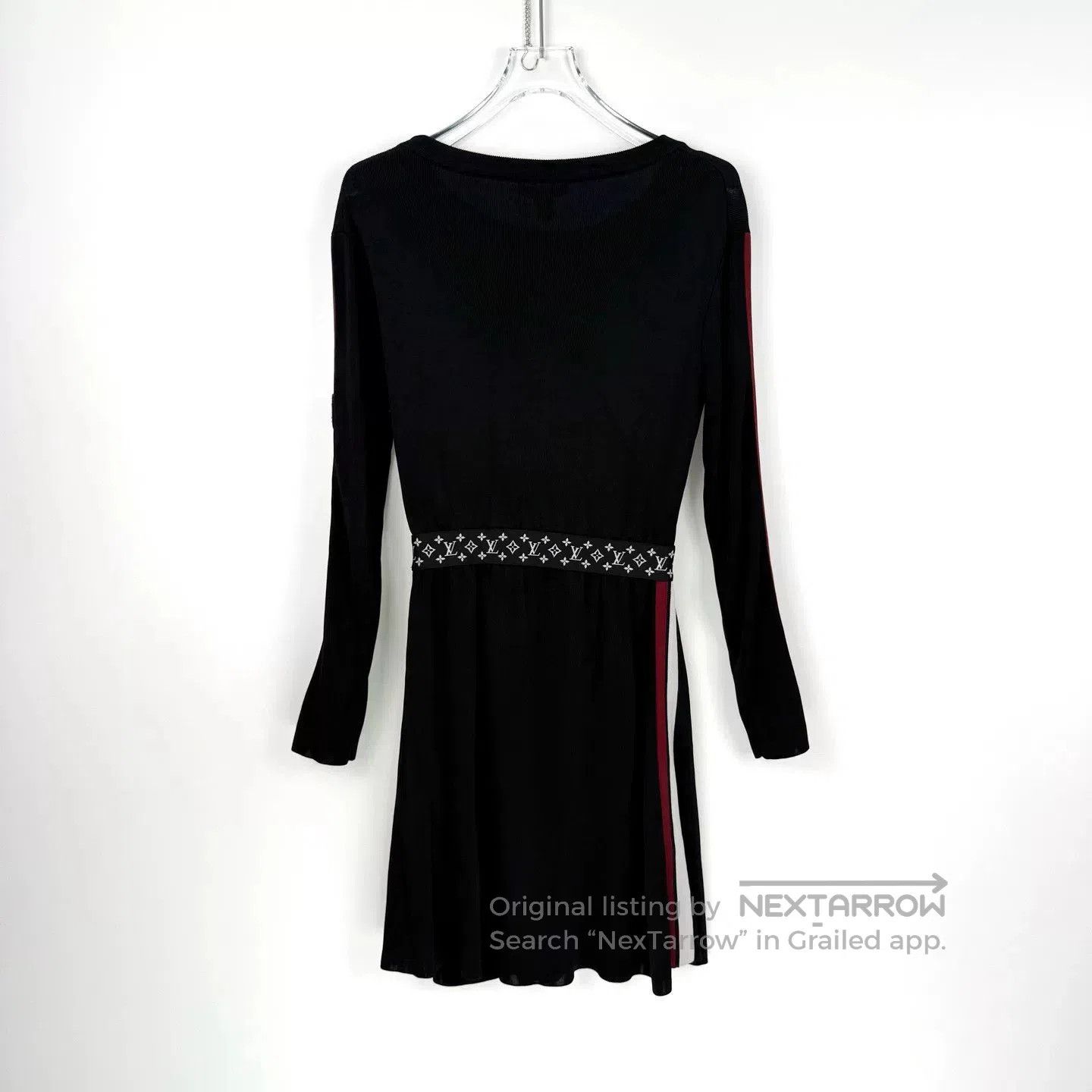 Louis Vuitton LV Black Monogram Logo Waist Dress. Size US S / EU 44-46 / 1 - 4 Thumbnail