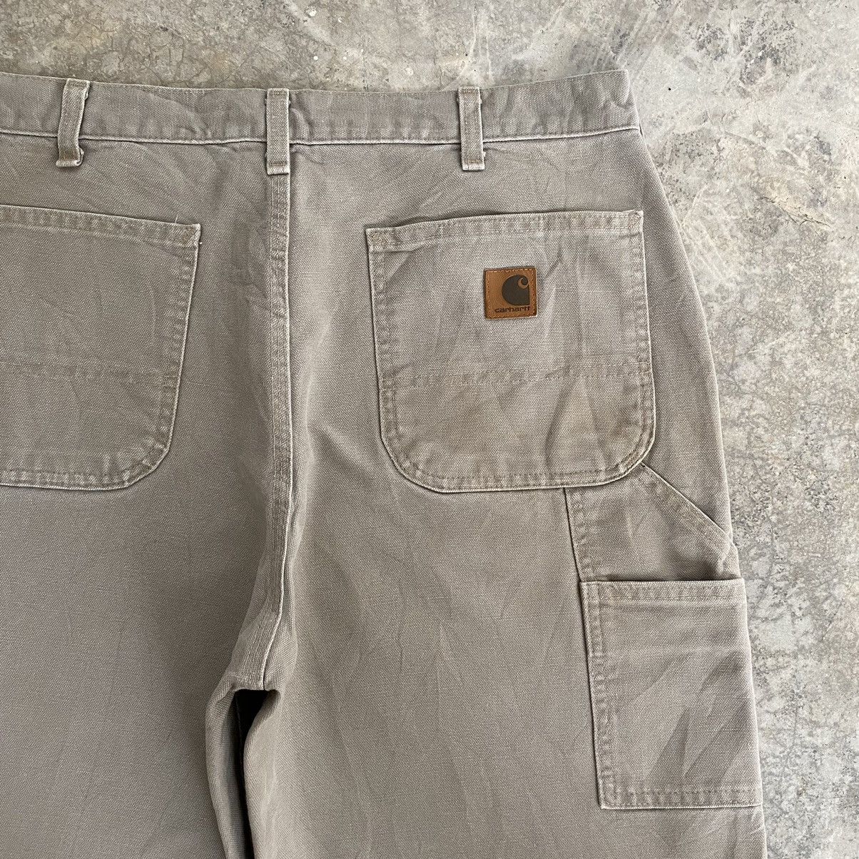 Carhartt Size 34x31 Vintage Carhartt Desert Grey Carpenter Work Pants Size US 34 / EU 50 - 24 Thumbnail