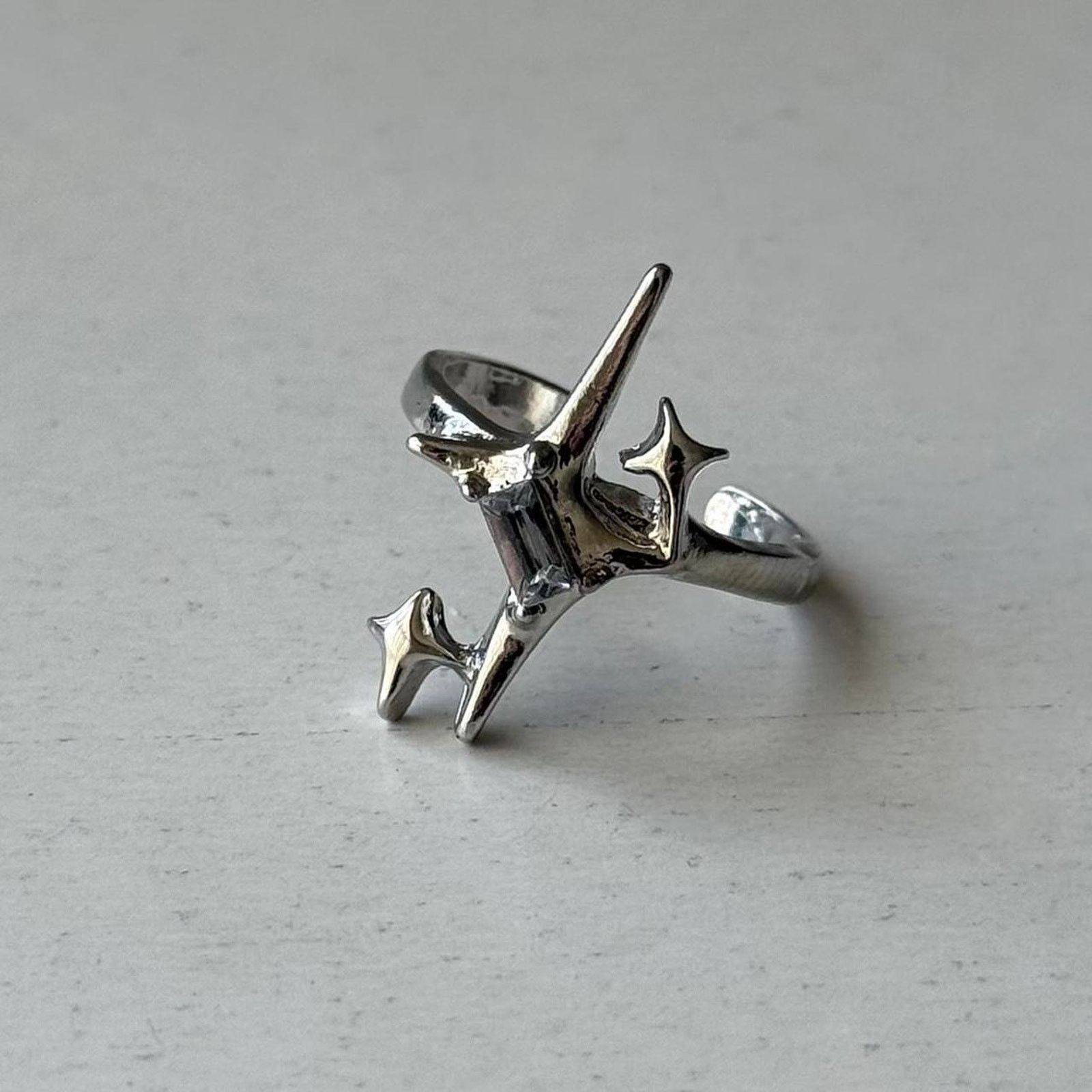 Other Silver cute stars ring vintage Size ONE SIZE - 1 Thumbnail