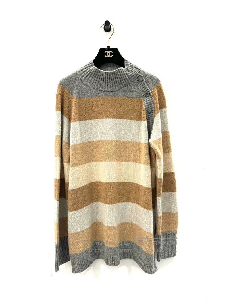 Loro Piana Loro Piana Color-Block Striped Women's Wool Knitted Sweate Size S / US 4 / IT 40 - 1 Thumbnail