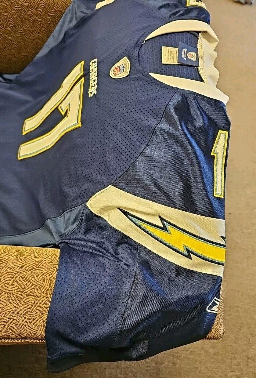 Designer Reebok PHILIP RIVERS #17 LA Chargers Men's Jersey Size 48 Size ONE SIZE - 3 Thumbnail