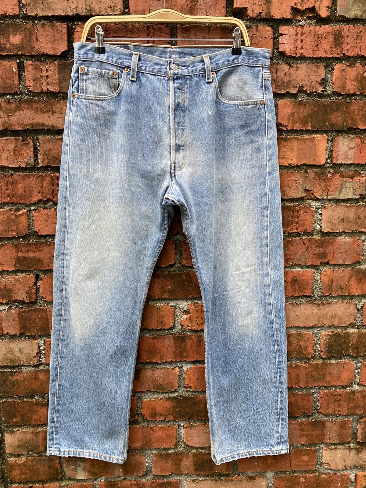 Levi's × Levi's Vintage Clothing × Vintage W35x29 Vintage levi's 501xx made in USA faded Size US 35 - 1 Thumbnail