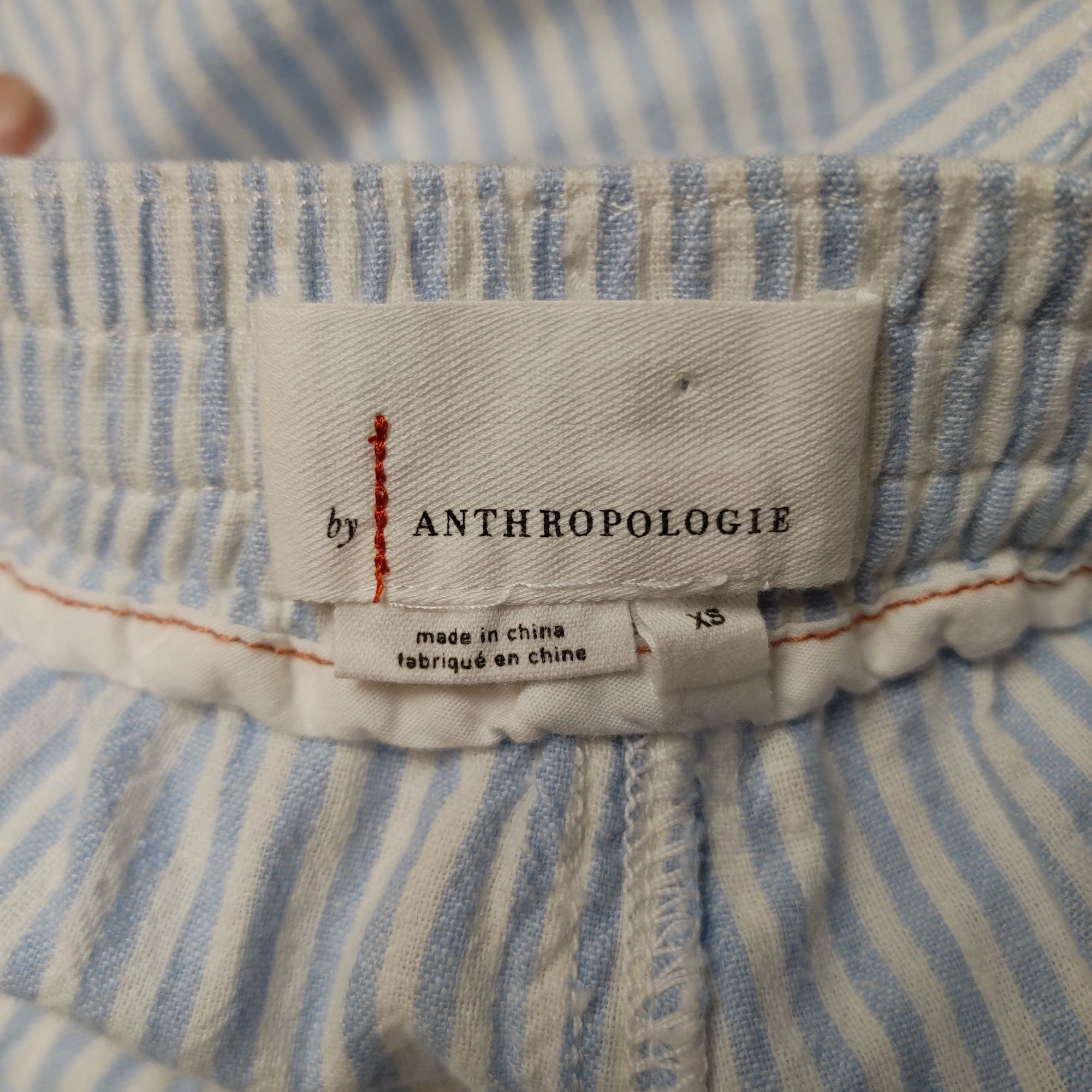 Anthropologie Anthropologie Women's Light Blue & White Striped Pajama Pant Size 25" / US 0 / IT 36 - 4 Thumbnail