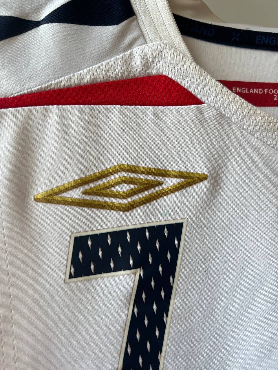 Umbro 2007/09 ENGLAND TEAM #7 WALCOTT SOCCER JERSEY FOOTBALL SHIRT Size US M / EU 48-50 / 2 - 5 Thumbnail