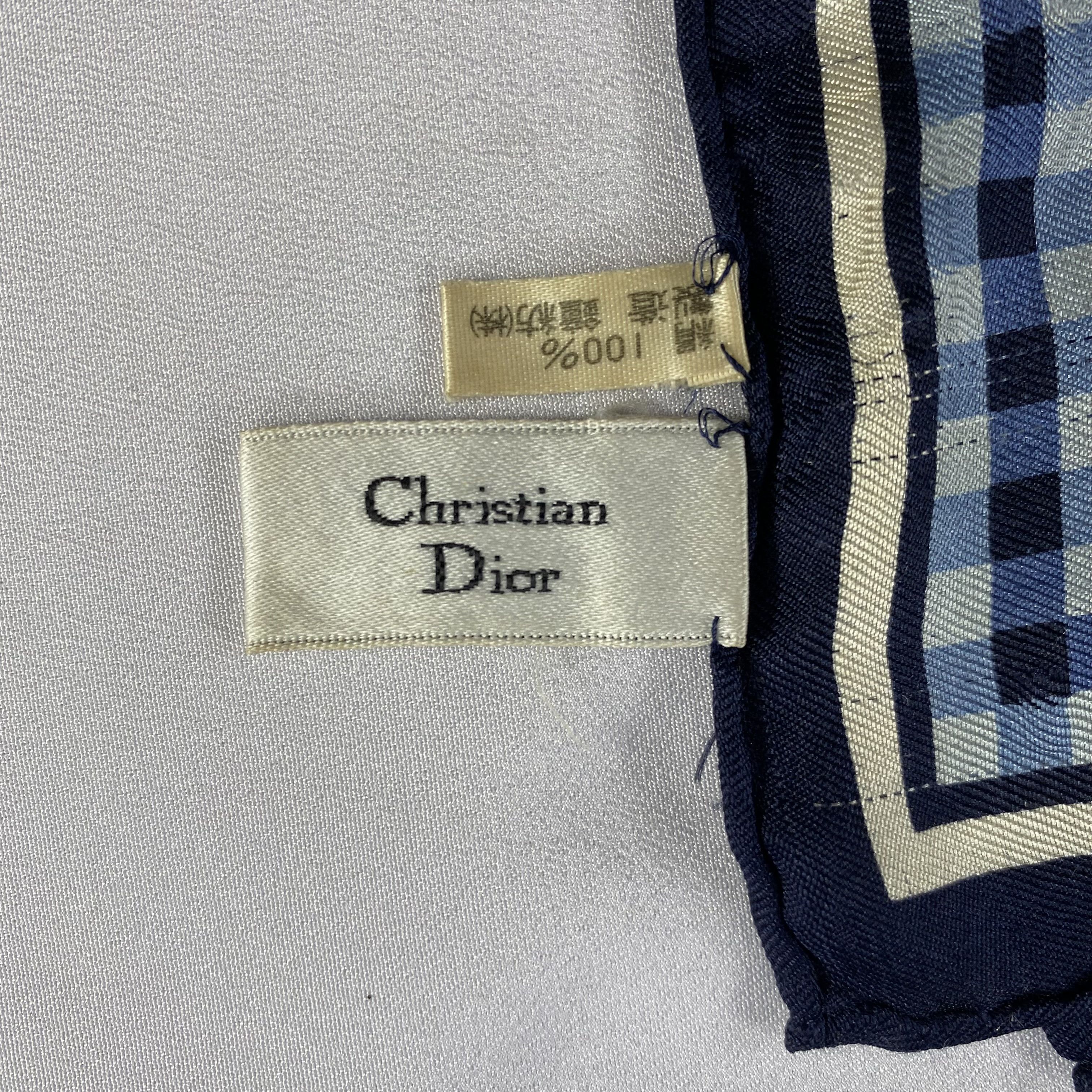 Vintage Christian Dior Monsieur Handkerchief / Neckerchief-P1189 Size ONE SIZE - 6 Thumbnail