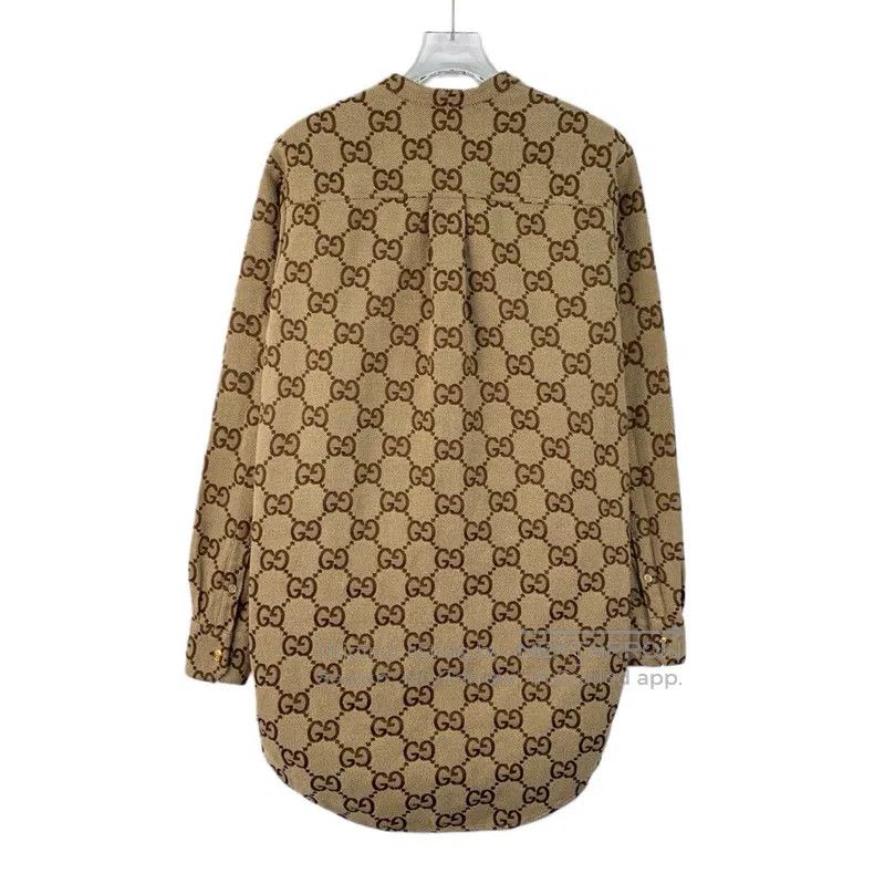 Gucci Gucci 22 brown logo jacquard full-print round-neck single- Size XS / US 0-2 / IT 36-38 - 2 Thumbnail