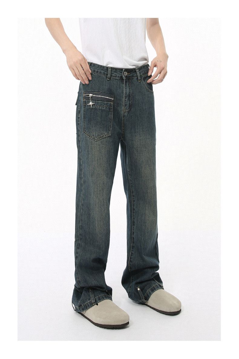 Japanese Brand × Jean Japanese retro stitching flared washed jeans casual Size US 32 / EU 48 - 2 Thumbnail