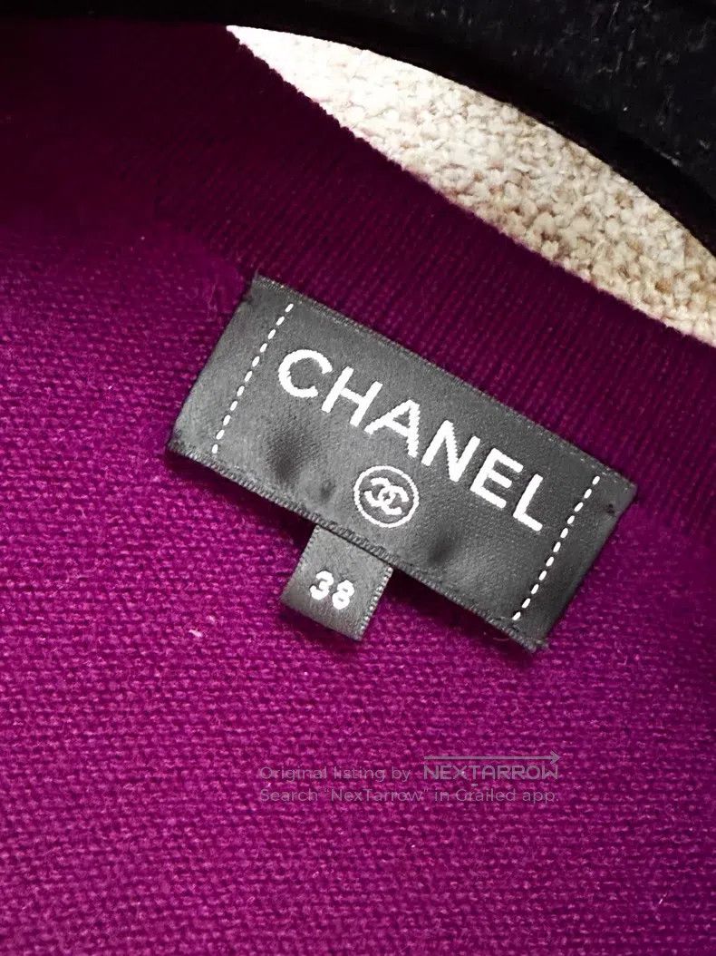 Chanel Chanel Purple cashmere cardigan coat Size XS / US 0-2 / IT 36-38 - 5 Thumbnail