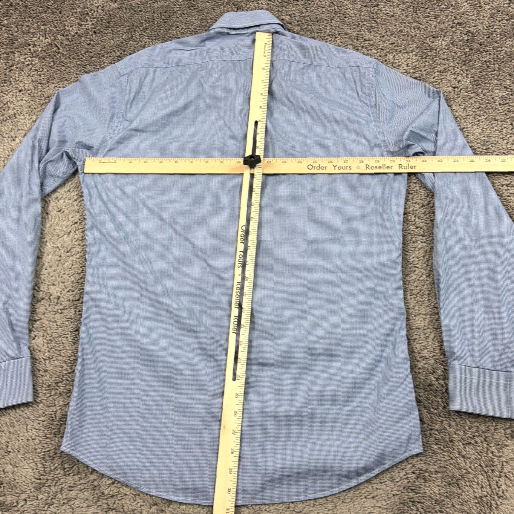 Ralph Lauren Ralph Lauren Shirt Mens M Blue Check Tailored Black Label Made In Italy Size US M / EU 48-50 / 2 - 4 Thumbnail