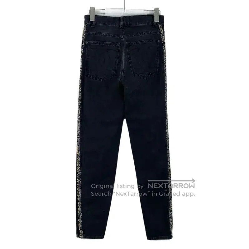 Chanel Chanel Black Cotton Women's Jeans . Size 22" - 2 Thumbnail