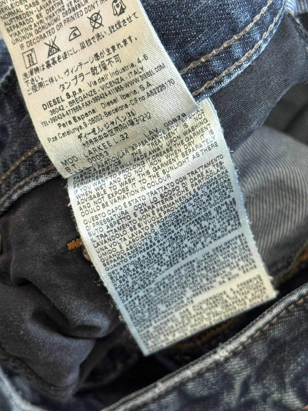 Diesel Diesel 31/32 Larkee denim pants jeans trousers y2k casual Size US 31 - 13 Thumbnail