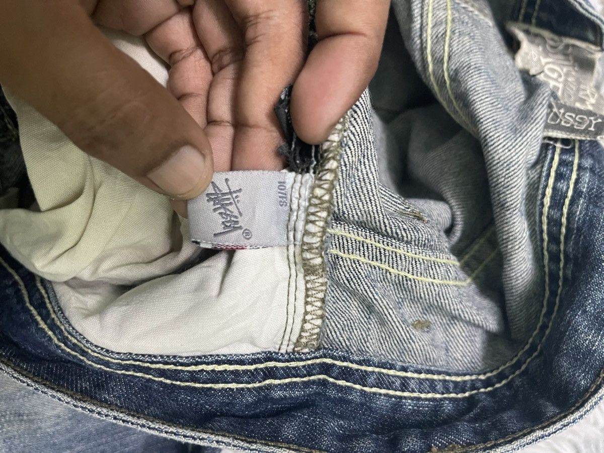 Stussy VINTAGE STUSSY BAGGY DENIM PANT RARE DESIGN Size US 35 - 18 Thumbnail