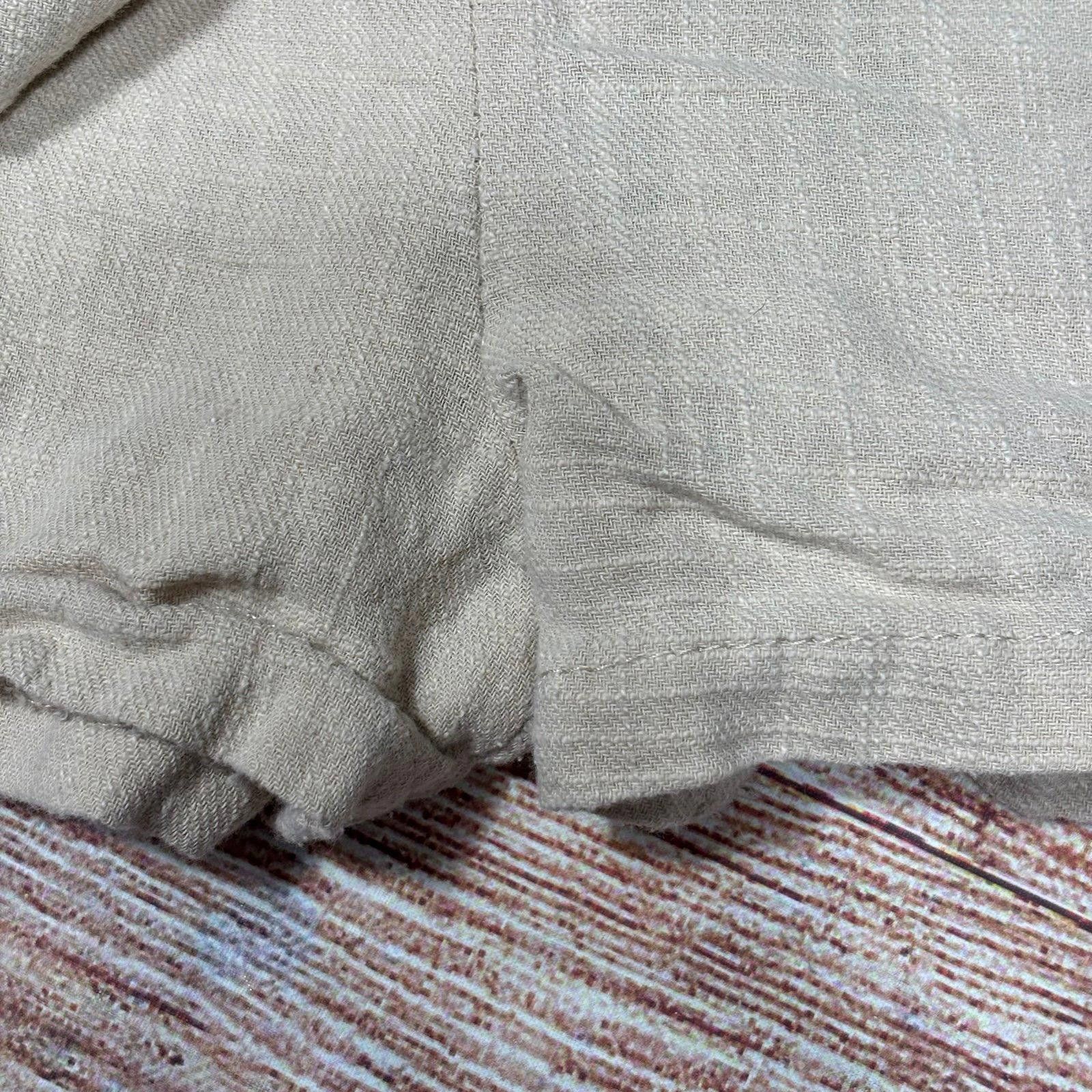 Other Girls Beige Linen Blend Skort with Button Detail Size 10/12 Size 24" / US 00 / IT 34 - 5 Thumbnail