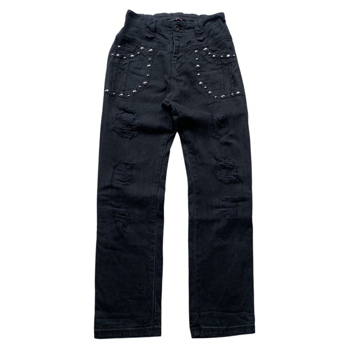 If Six Was Nine Algonquins Ifsixwasnine Gothic Punk Studded Distressed Jeans Size US 30 / EU 46 - 2 Thumbnail
