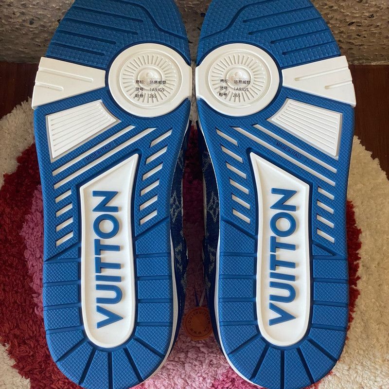 Louis Vuitton Louis Vuitton Denim Low-Top Fashion Sneakers -2508 Size US 8 / EU 41 - 7 Thumbnail