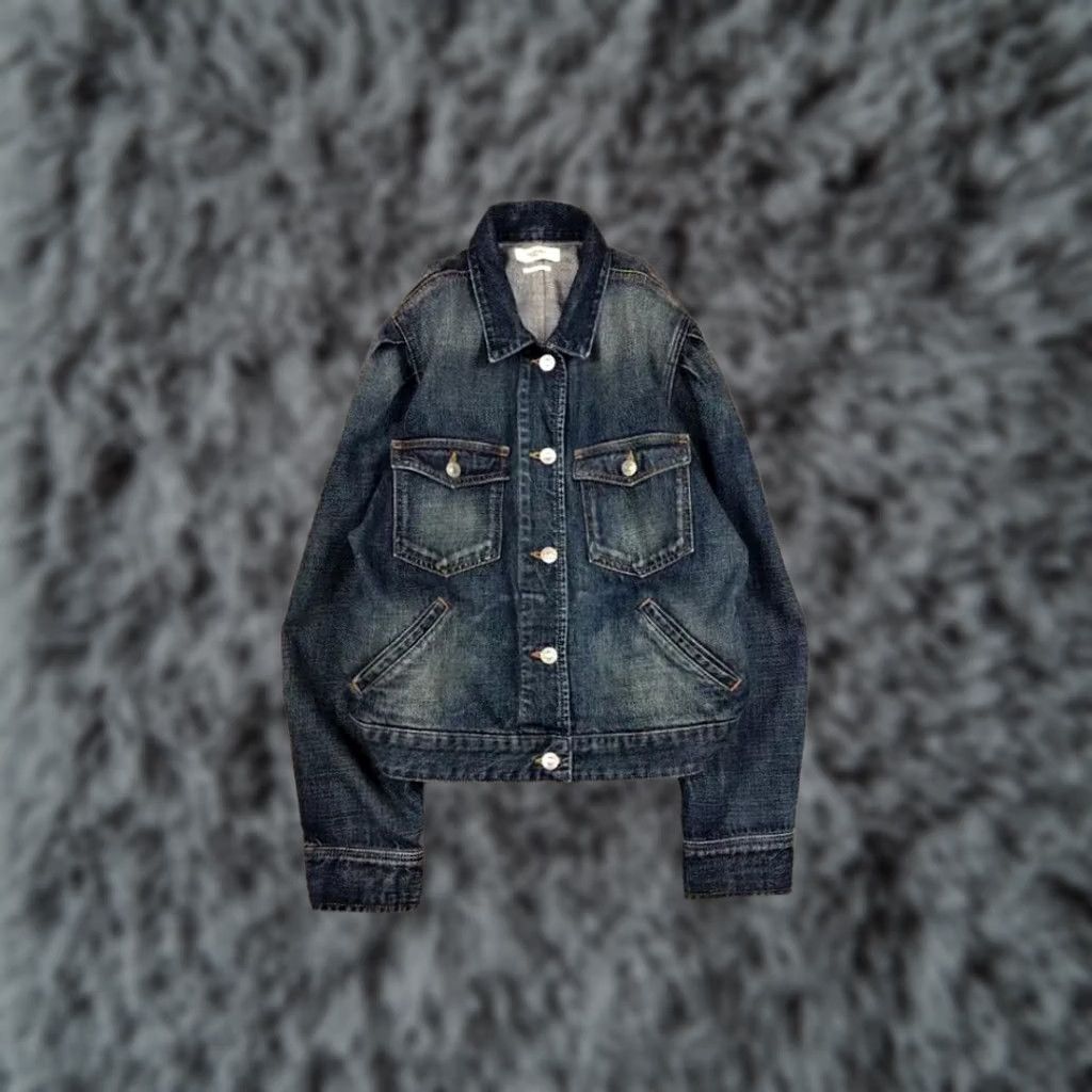 Vintage Isabel Marant Étoile Bolinea Denim Jacket Women's 38 Blue Cotton Puff Sleeve Mid-Length Vintage No N/A Size XS / US 0-2 / IT 36-38 - 1 Thumbnail