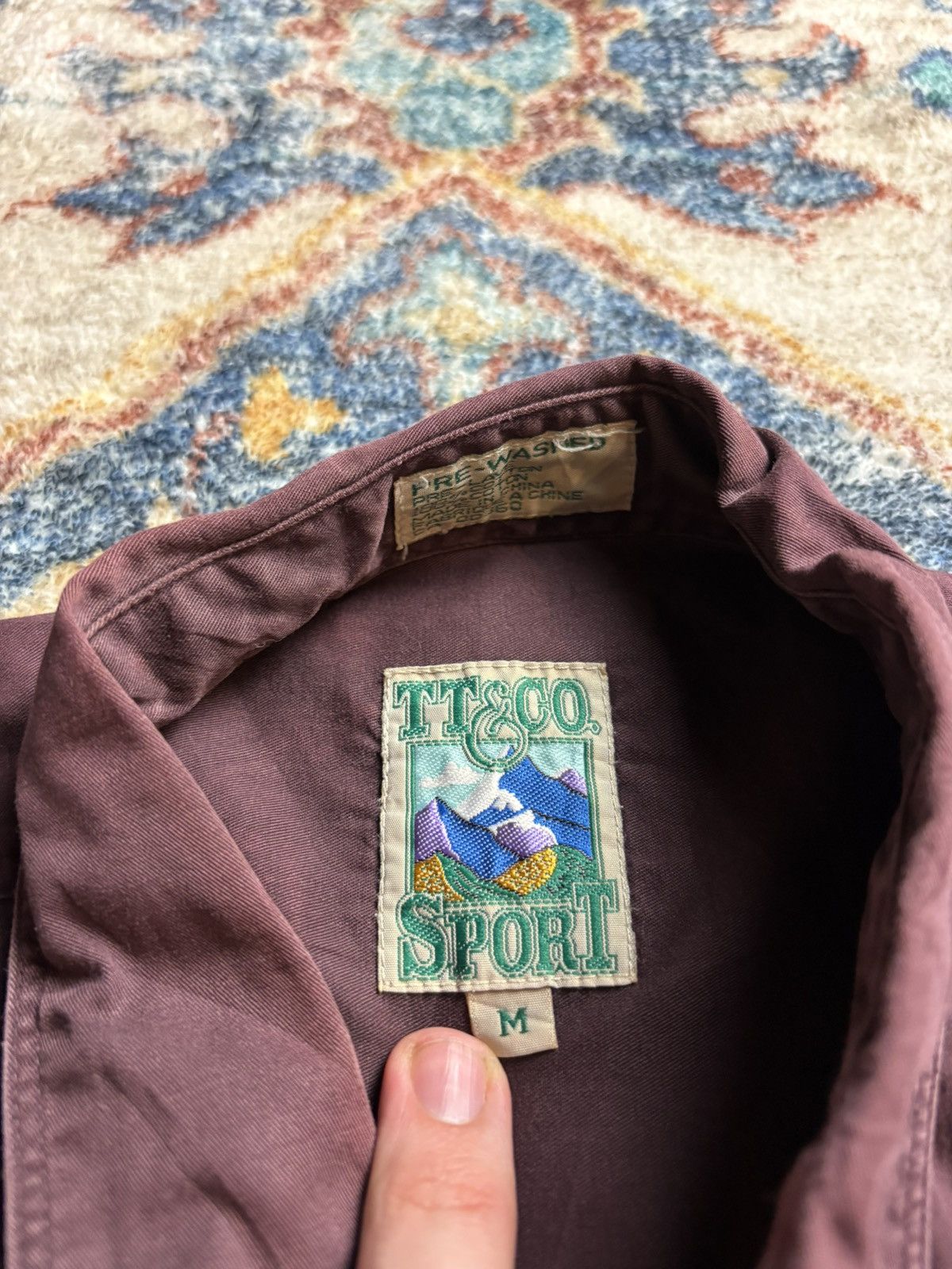 Vintage Vintage TT&Co Brown Button-up Shirt Medium Size US M / EU 48-50 / 2 - 3 Thumbnail