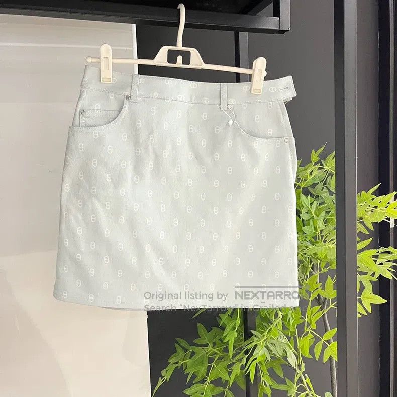 Hermes Hermes Pig Nose Printed Denim Short Skirt Size 25" / US 0 / IT 36 - 1 Thumbnail
