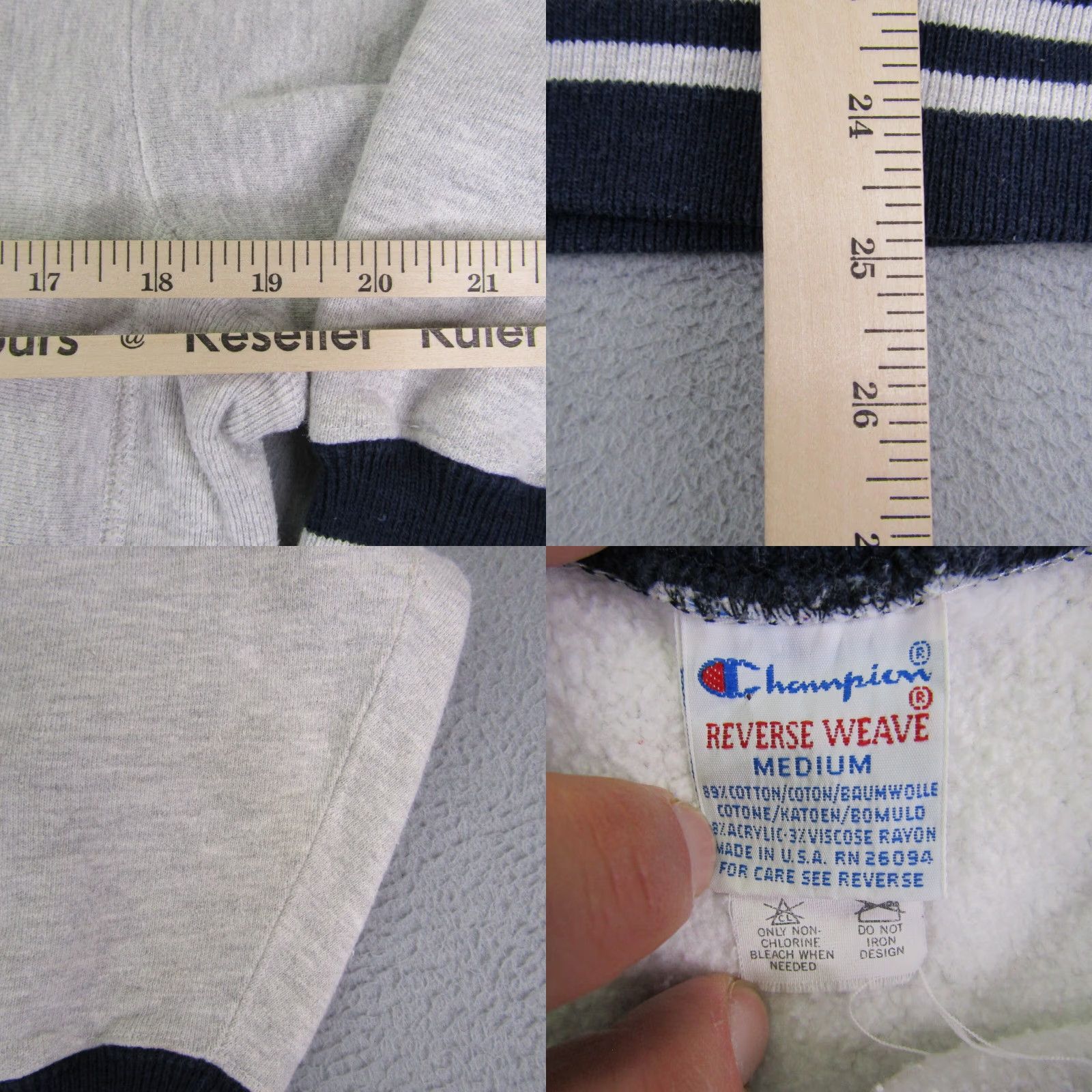 Champion Vintage Champion Sweatshirt Mens Medium Gray Notre Dame Reverse Weave Made USA Size US M / EU 48-50 / 2 - 8 Thumbnail