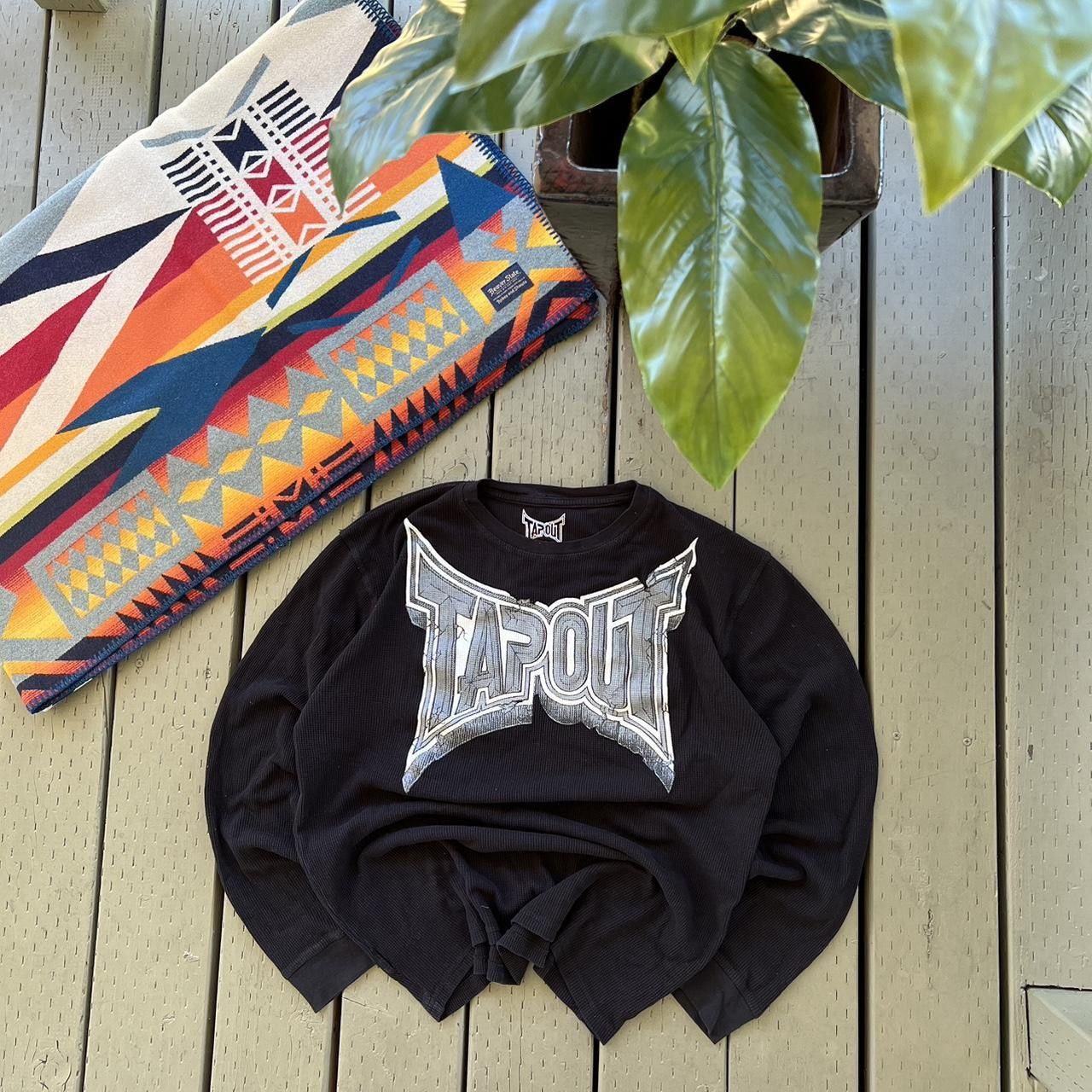 Tapout Vintage Y2K TAPOUT Sweatshirt Grunge Affliction Style Size US XL / EU 56 / 4 - 1 Thumbnail