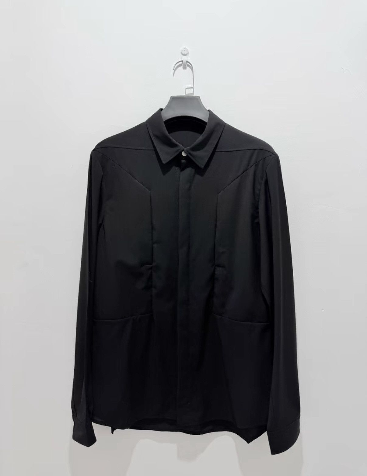Rick Owens 【Rick Owens】24ss Mainline Fogpocket Black Long-Sleeve Shirt Size US L / EU 52-54 / 3 - 1 Thumbnail