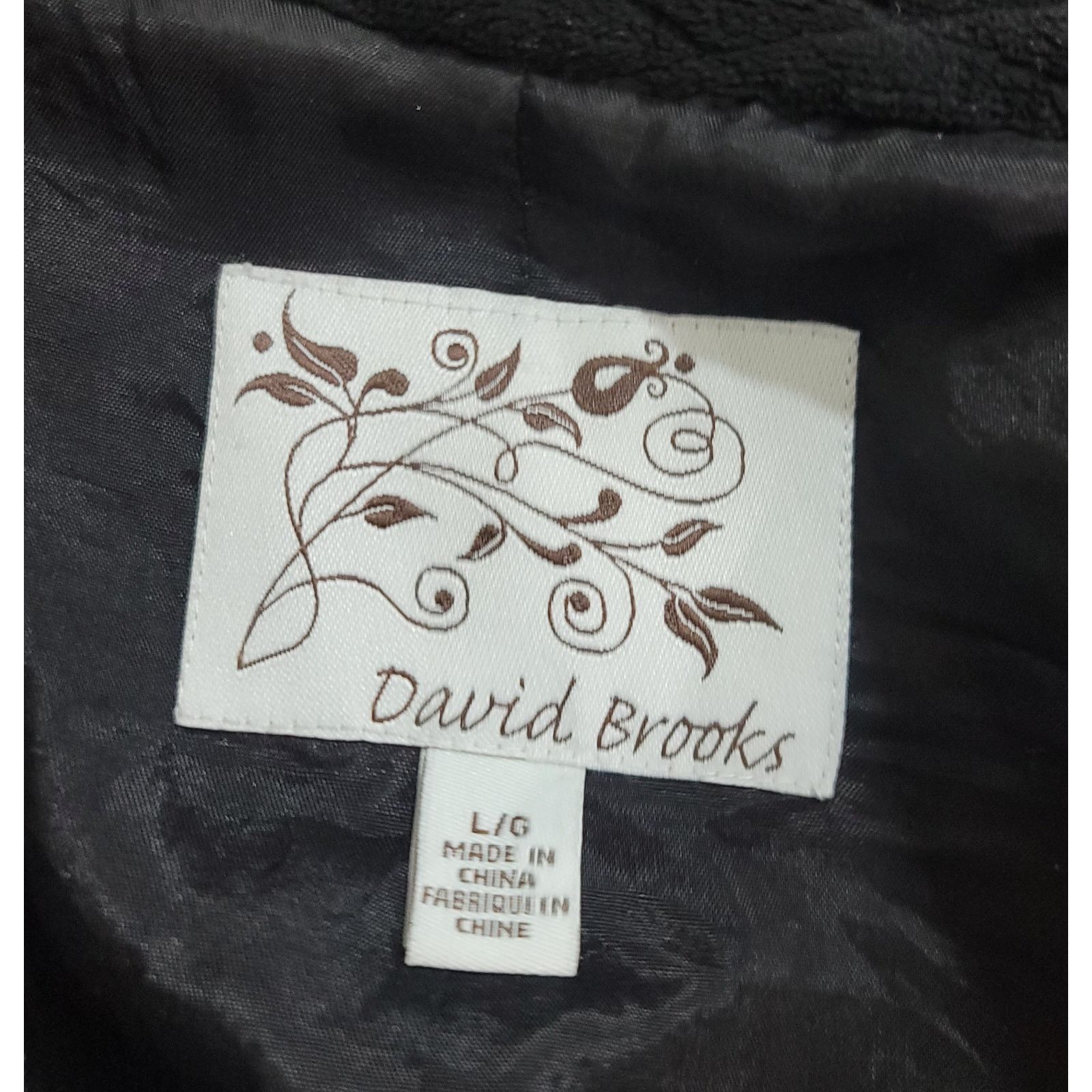 Other David Brooks Black Quilted Velvet Full Zip Vest large Lined Size L / US 10 / IT 46 - 3 Thumbnail