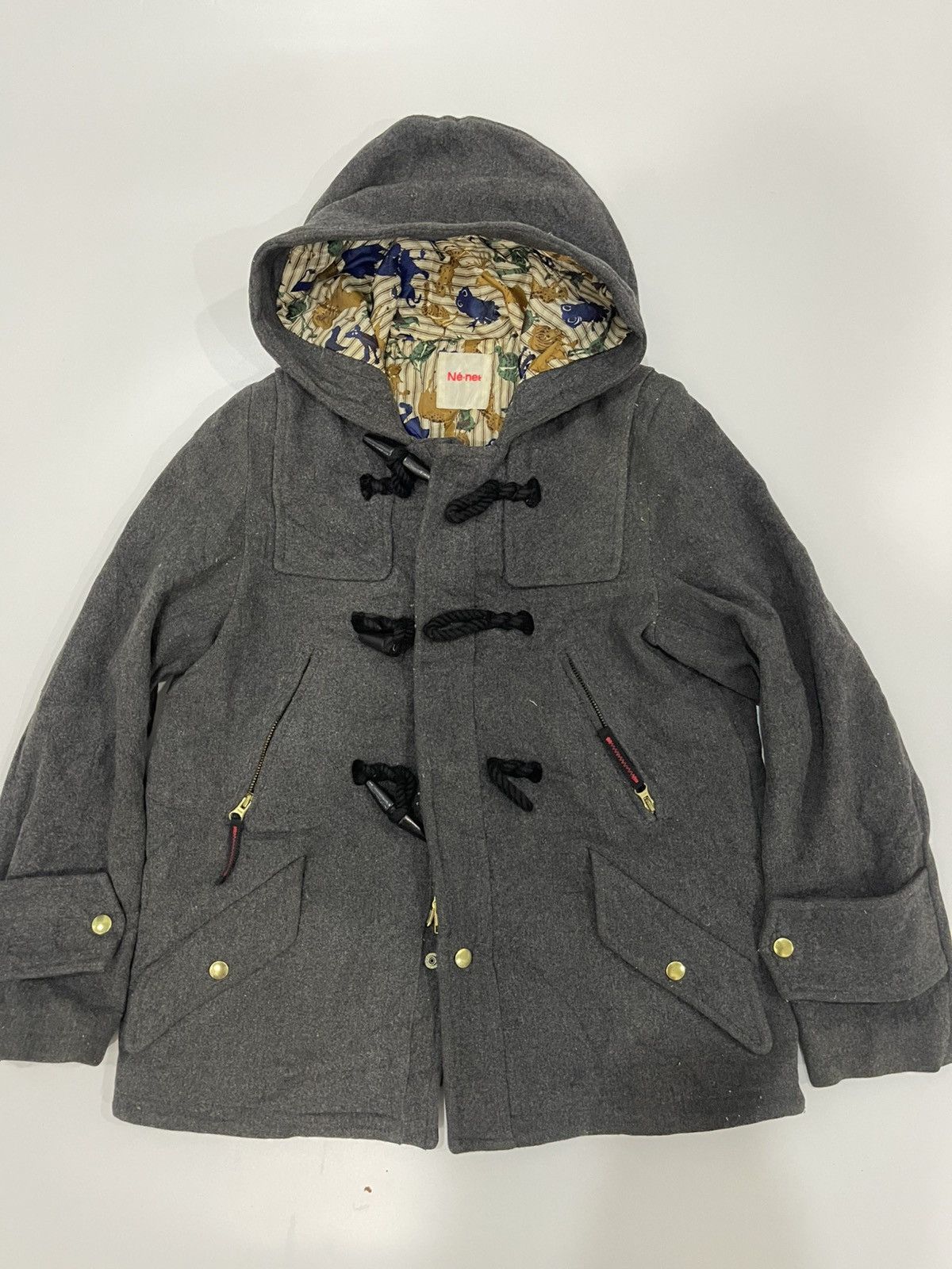 Issey Miyake Net-net issey miyake Wool Hoodie Duffle Coat Size US M / EU 48-50 / 2 - 1 Thumbnail