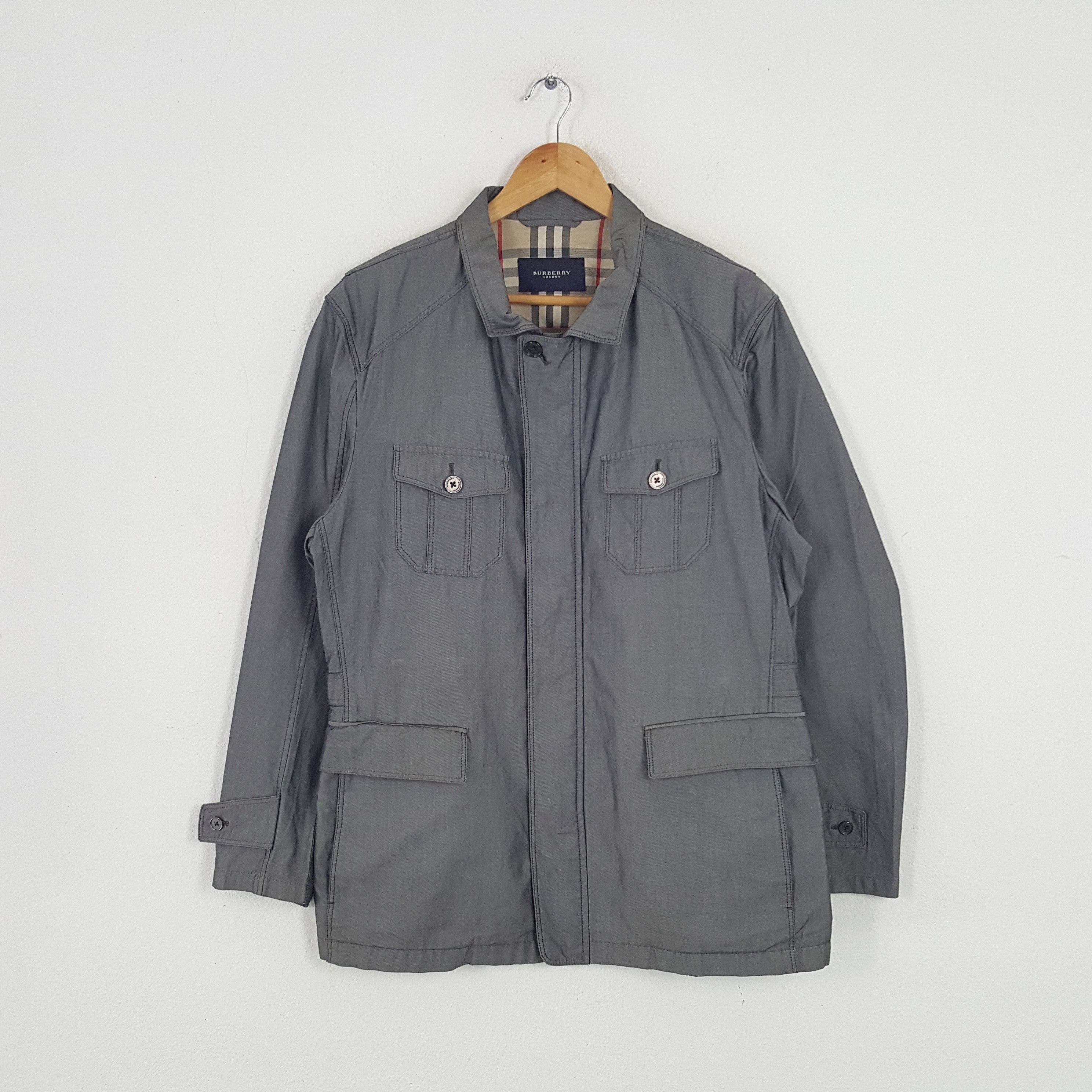 Burberry × Vintage Vintage Burberry London Nova Check Designer Jacket Size US M / EU 48-50 / 2 - 3 Thumbnail