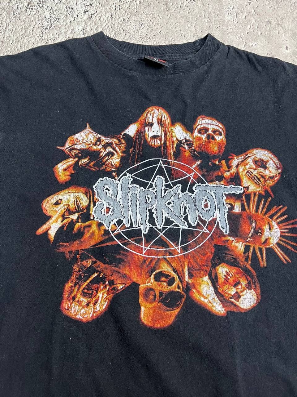 Band Tees × Vintage Vintage 00s Slipknot Lowa Rock Metal T-Shirt Big Logo Y2K Size US L / EU 52-54 / 3 - 5 Thumbnail