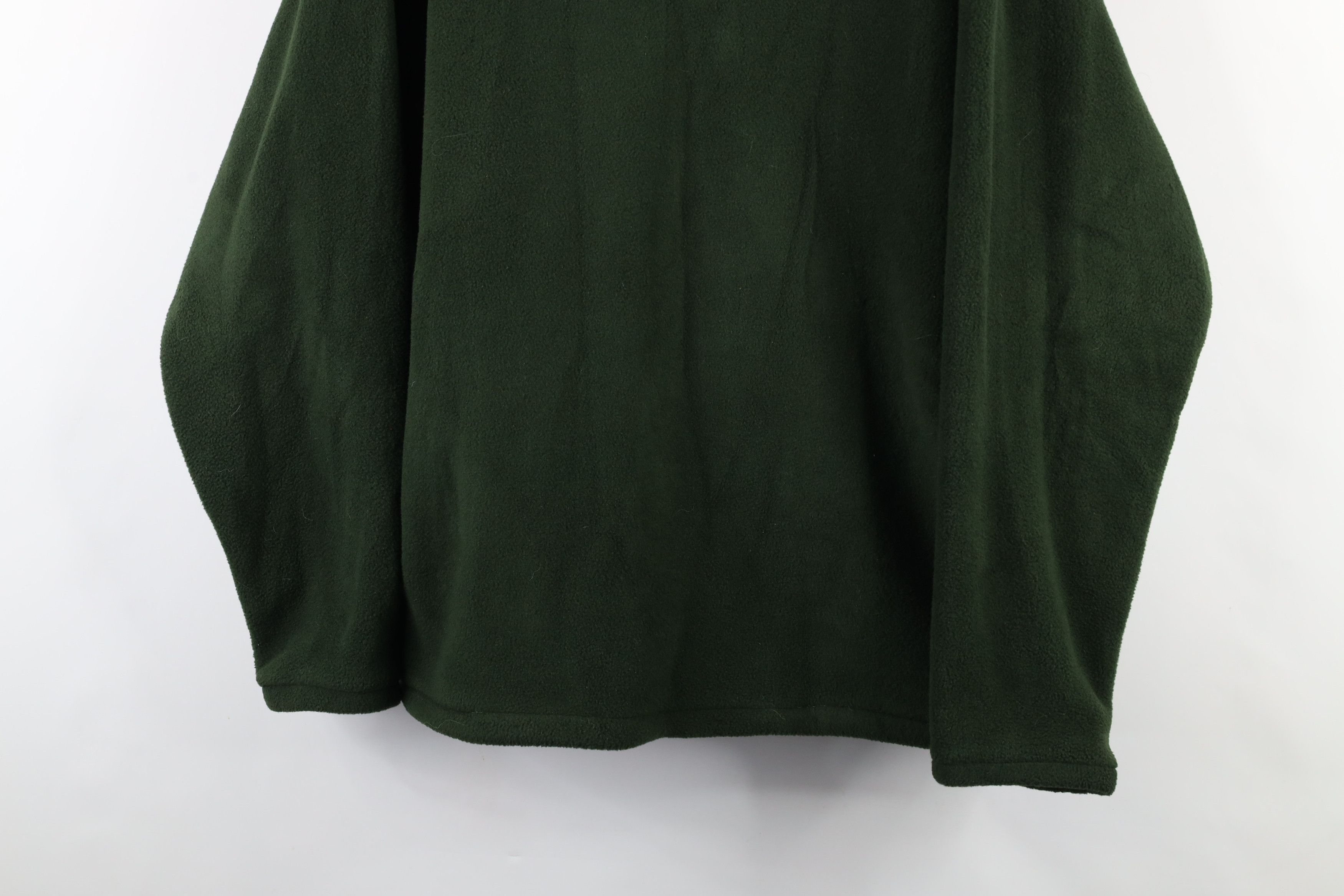Cabelas × Vintage Vintage 90s Cabelas Half Zip Fleece Pullover Sweater Green Size US L / EU 52-54 / 3 - 3 Thumbnail