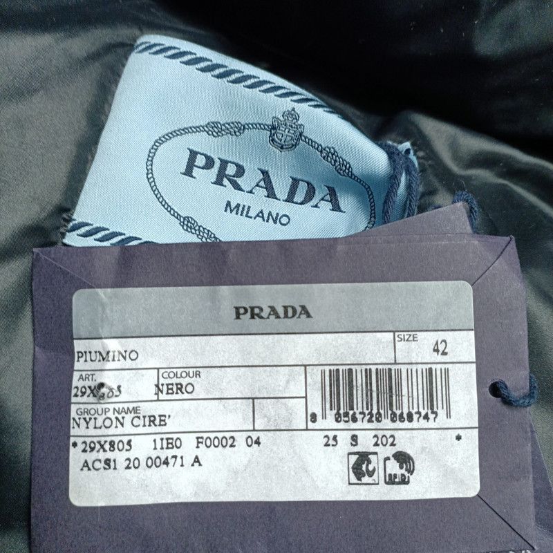 Prada Prada Black Detachable Sleeve Down Jacket-2506 Size US S / EU 44-46 / 1 - 2 Thumbnail