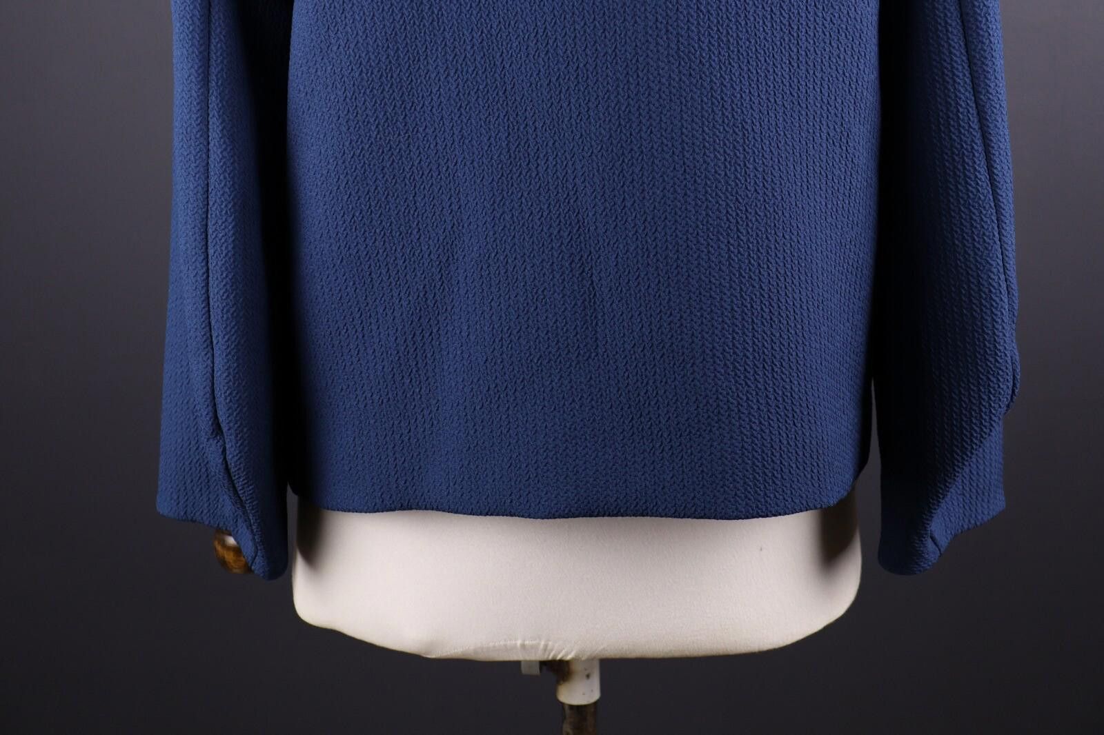 Designer Cop Copine Tou Top Blue Long Sleeve Top Shirt Size L Size L / US 10 / IT 46 - 7 Thumbnail