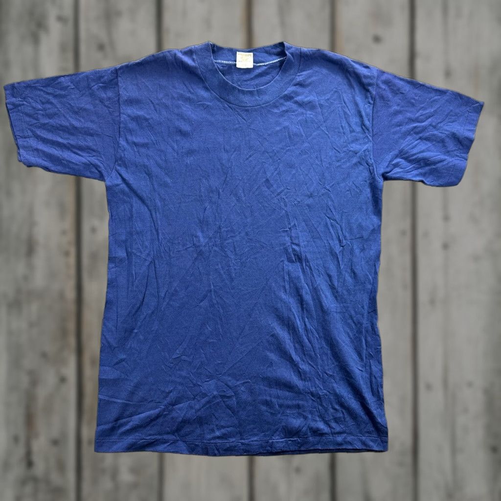 Vintage VINTAGE Gulf Coast Sportswear Shirt Mens Large Blue Williams 50/50 Soft Tee 80s Size US L / EU 52-54 / 3 - 1 Thumbnail