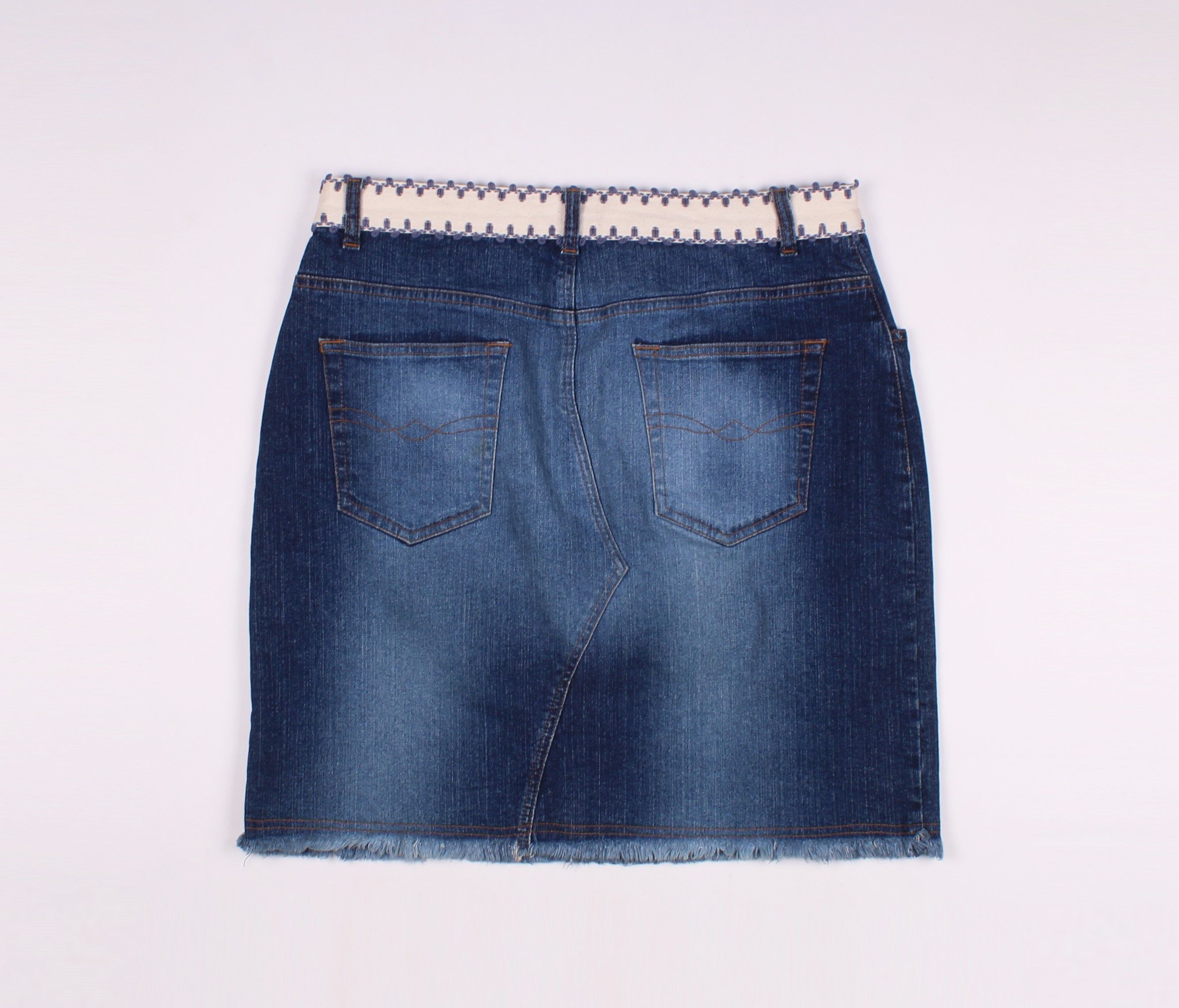 Blumarine Vintage Blugirl Blumarine Denim Y2K Coquette Skirt Size 31" - 7 Thumbnail