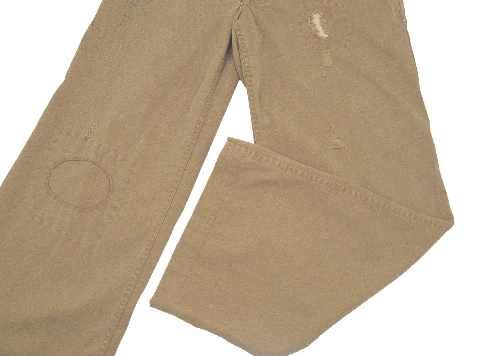 Polo Ralph Lauren NEW Vintage Polo Ralph Lauren Buckle Back Pants! 33 x 30 Tan Size US 33 - 4 Thumbnail