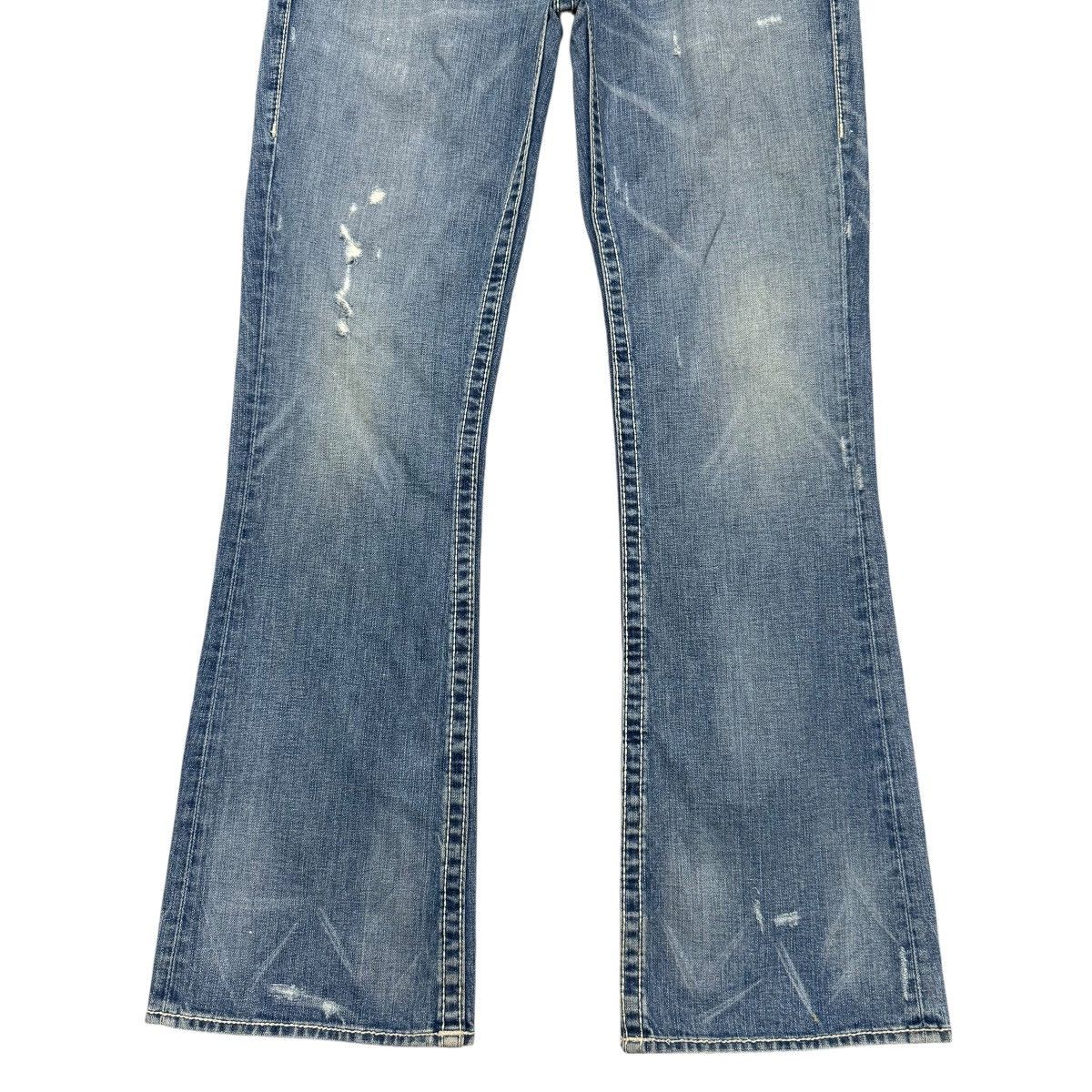 True Religion Vintage True Religion Denim Flare Jeans Distressed Size US 33 - 6 Thumbnail