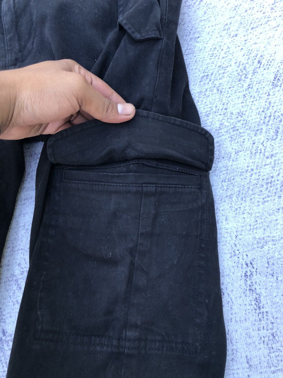 Japanese Brand Black Trousers Cargo Pants Skinny Fit Multipocket Size US 28 / EU 44 - 7 Thumbnail