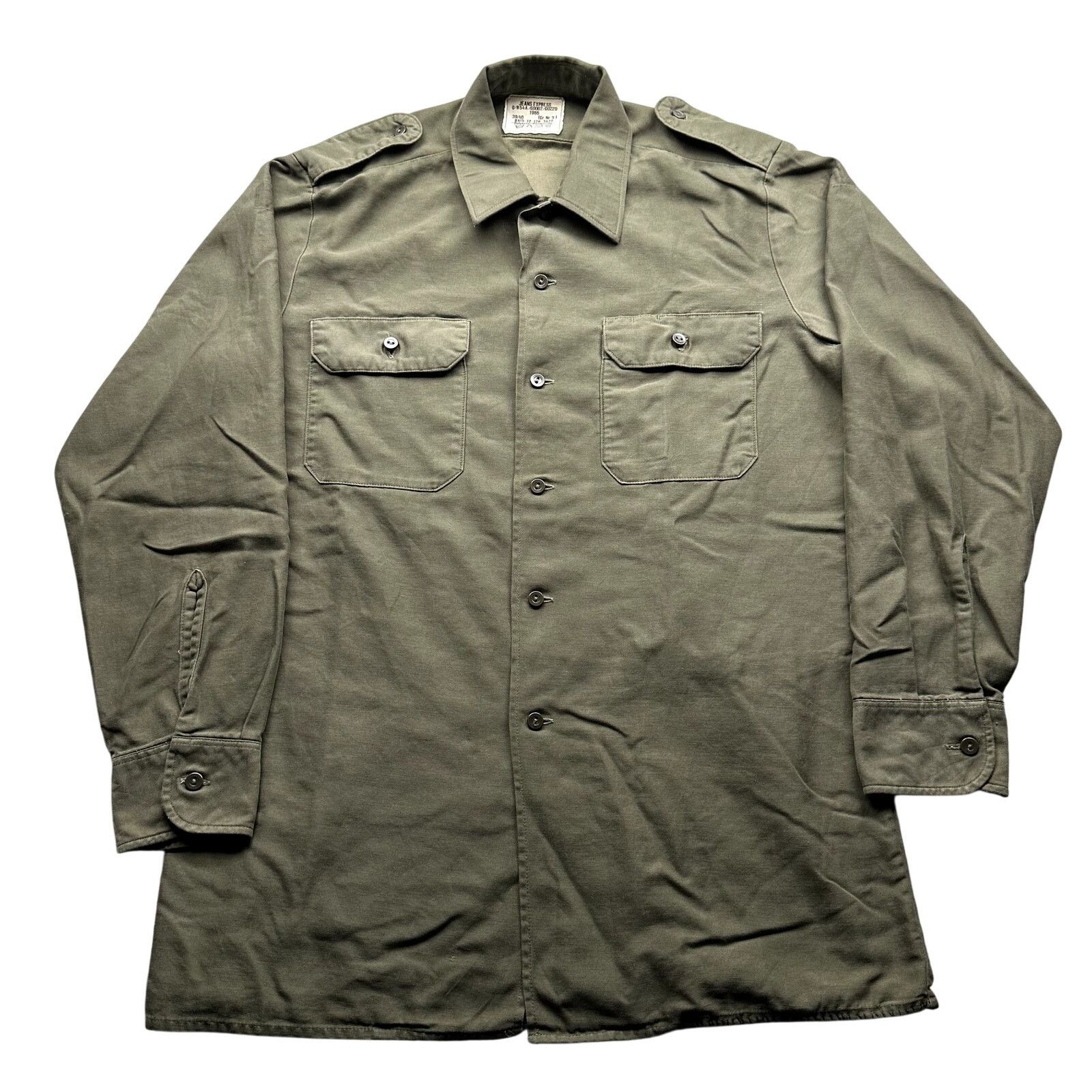 Other Vintage 1986 West German Bundeswehr Military Shirt M Green Size US M / EU 48-50 / 2 - 1 Thumbnail