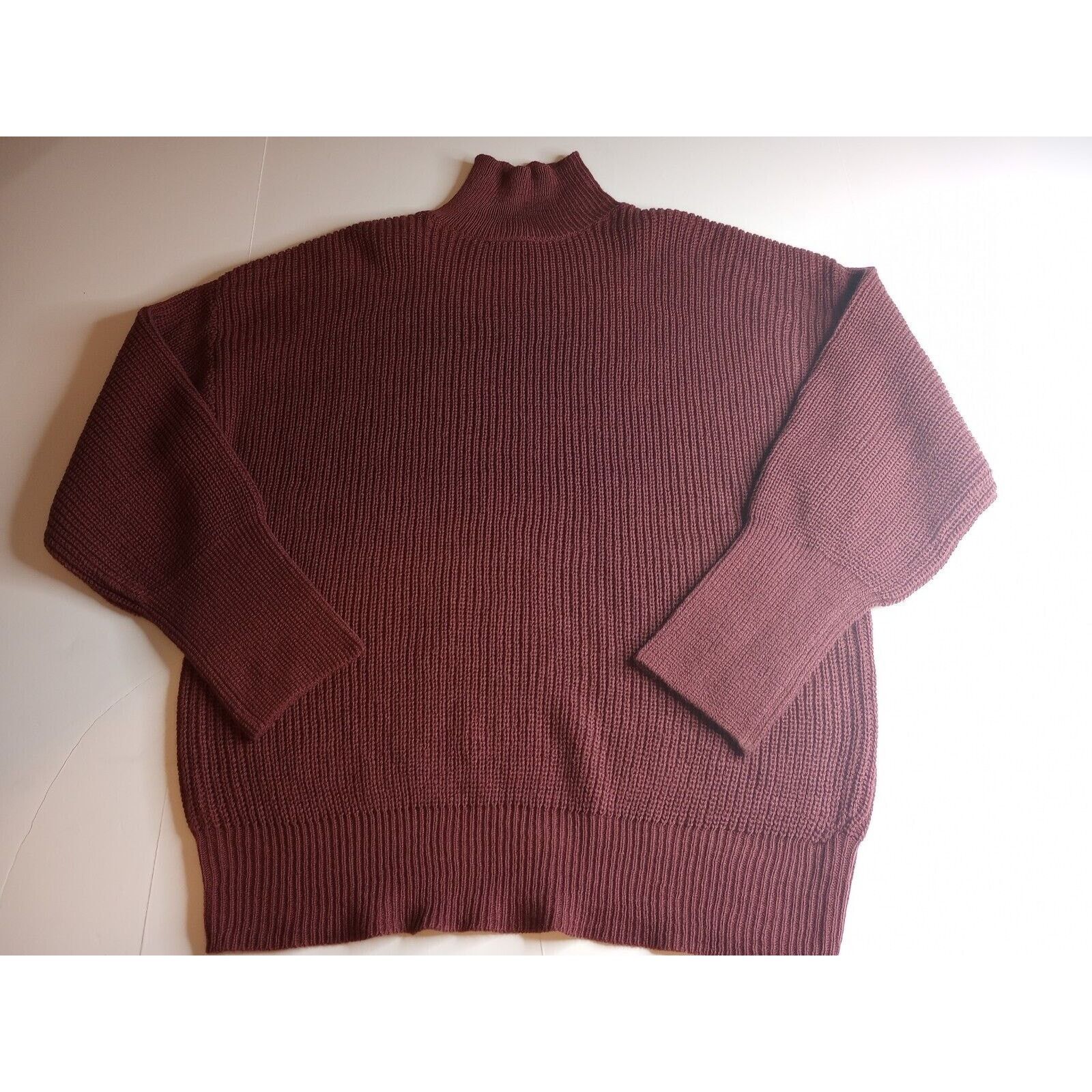Other Love Change Italy Sweater Women's L Mock Neck Purple Acrylic Size L / US 10 / IT 46 - 1 Thumbnail
