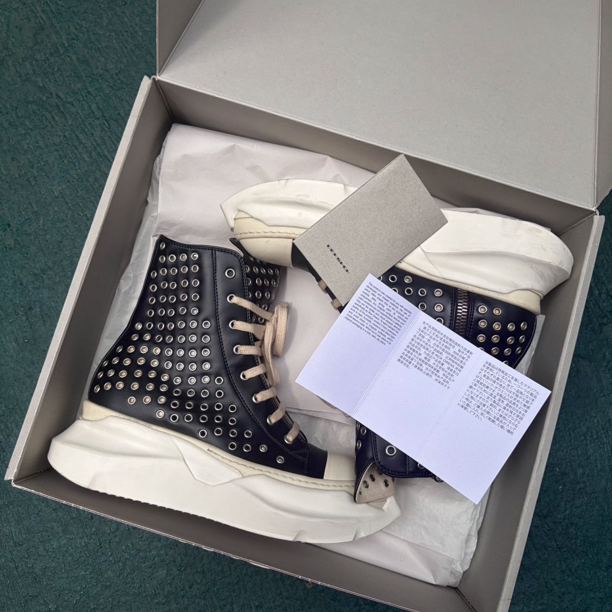 Rick Owens Drkshdw Rick Owens DRKSHDW Abstract Gimp Eyelets Ramones High Size US 8 / EU 41 - 14 Thumbnail