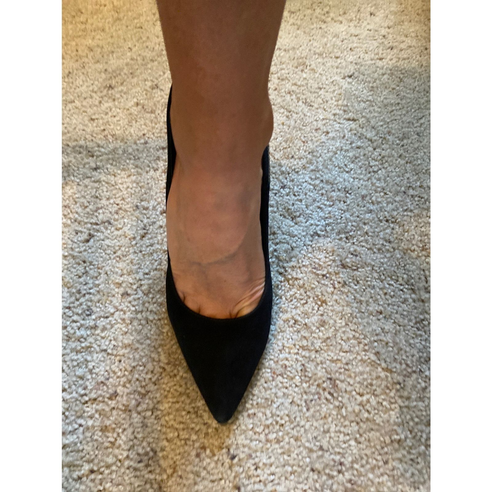 Nine West Nine West Felycia Black Suede Pointed Toe Heel Zipper 9.5 Size US 9.5 / IT 39.5 - 8 Thumbnail