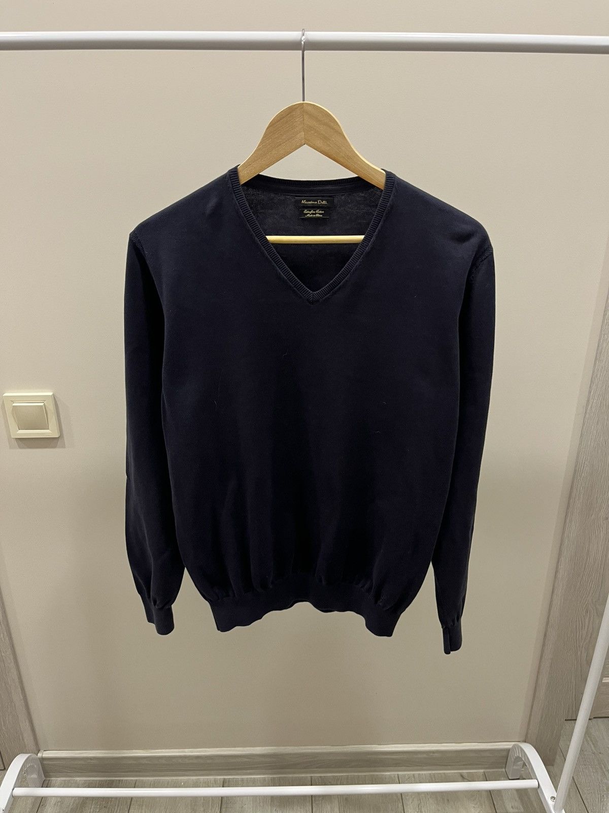 Massimo Dutti Massimo Dutti Cotton Silk V-Neck Pullover Sweater Size US L / EU 52-54 / 3 - 2 Thumbnail