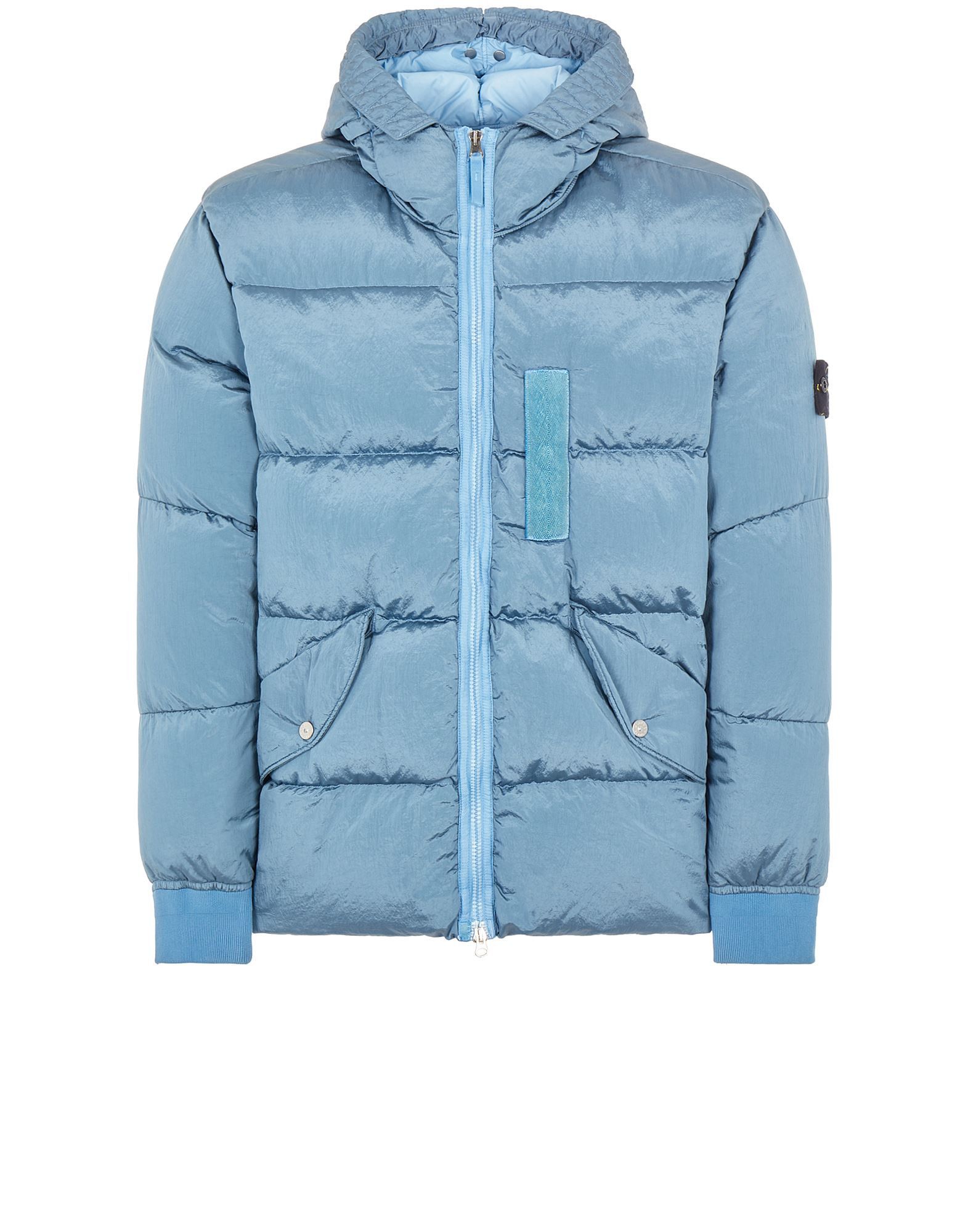 Stone Island XXL Nylon Metal Econyl Blue Down Jacket