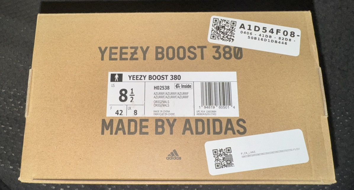 Adidas × Kanye West Adidas Yeezy Boost 380 Azure Reflective. UK8. US8.5. EU42 Size US 8.5 / EU 41-42 - 8 Thumbnail