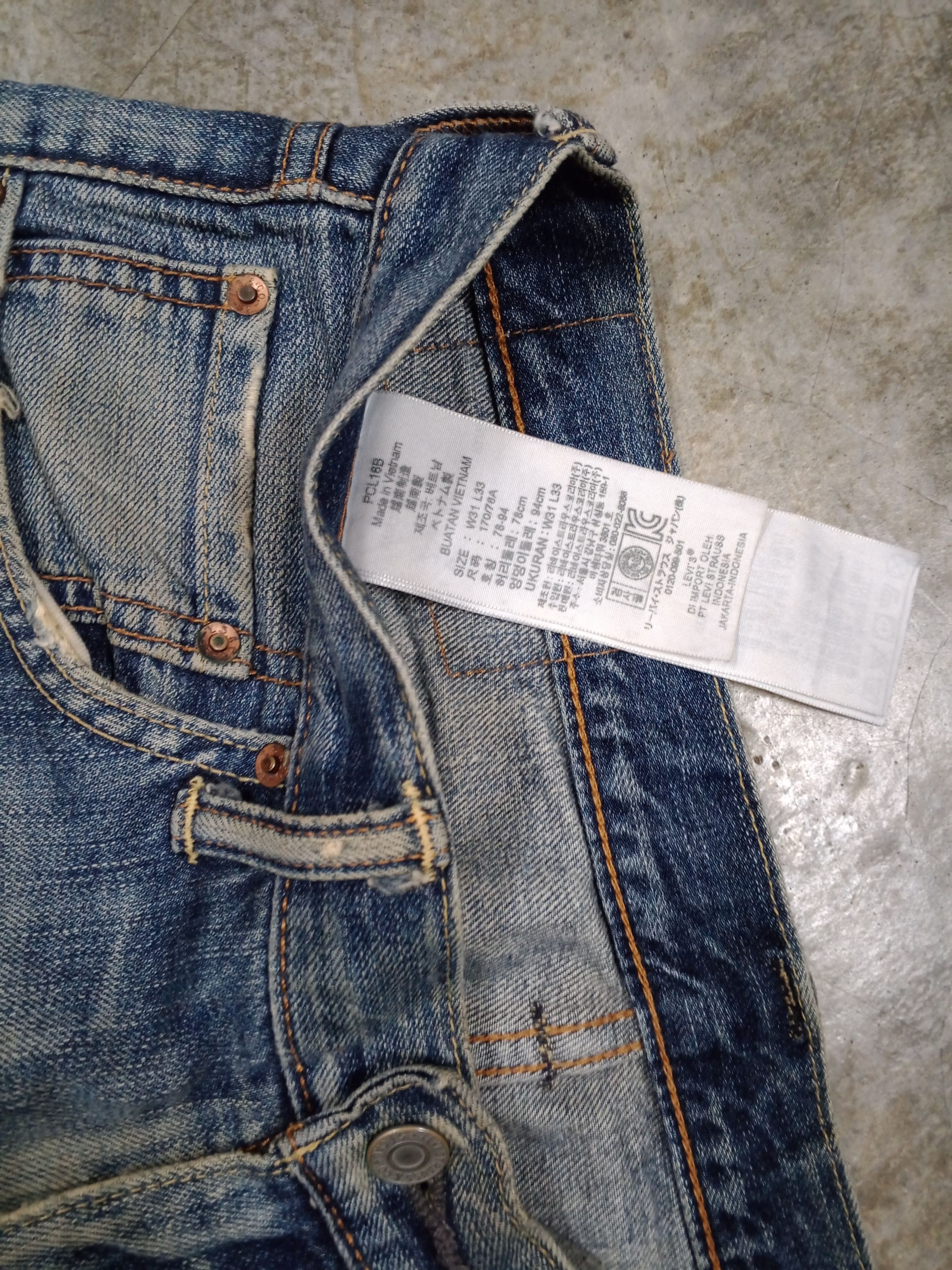 Levi's Levi's x Carhartt Carpenter sashiko custom Size US 32 / EU 48 - 3 Thumbnail
