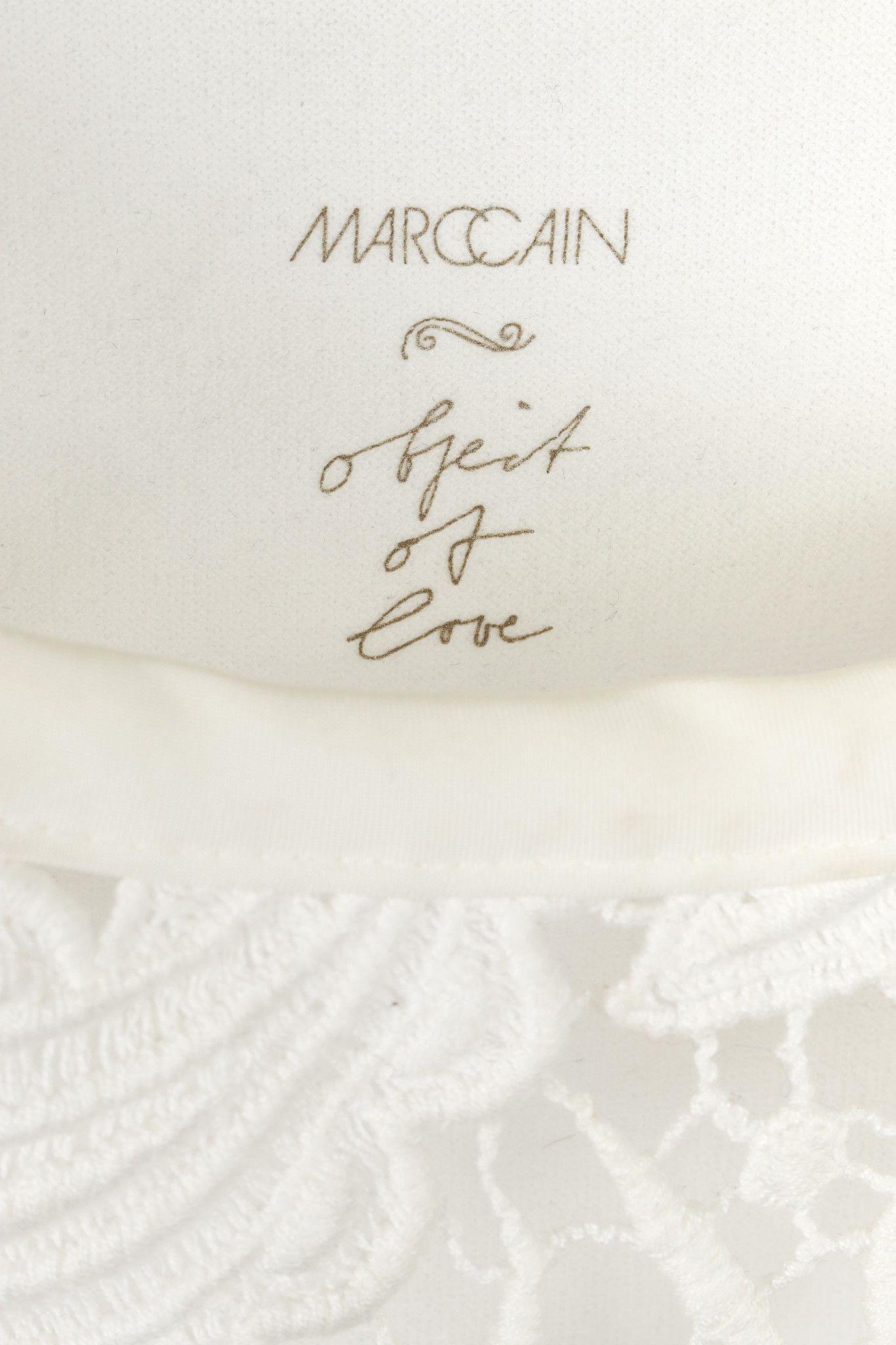 Other Marc Cain Off White Multi-Fabric Crochet Lace Tank Size L / US 10 / IT 46 - 4 Thumbnail