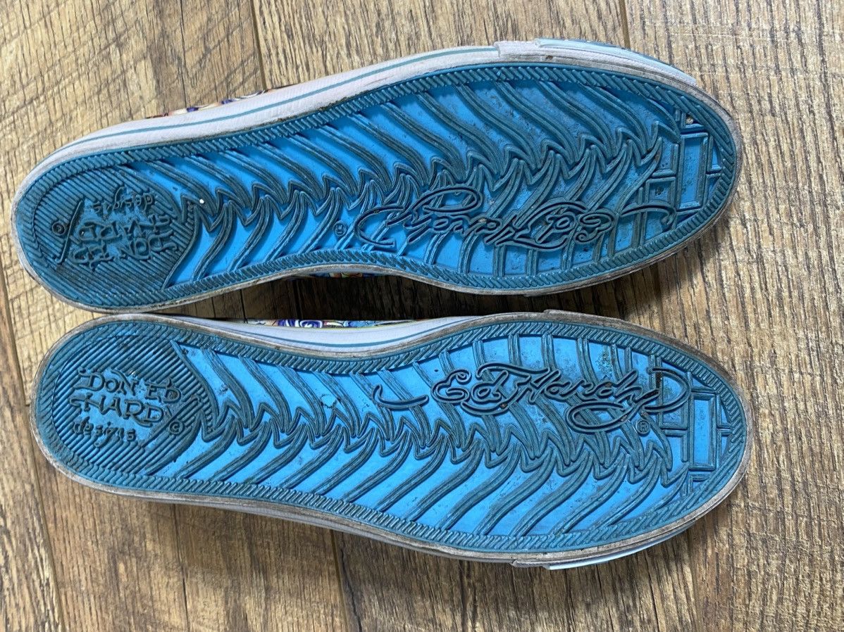 Ed Hardy Ed Hardy Y2K Mermaid Tattoo Print Low Top Sneakers Blue Size US 9 / IT 39 - 5 Thumbnail
